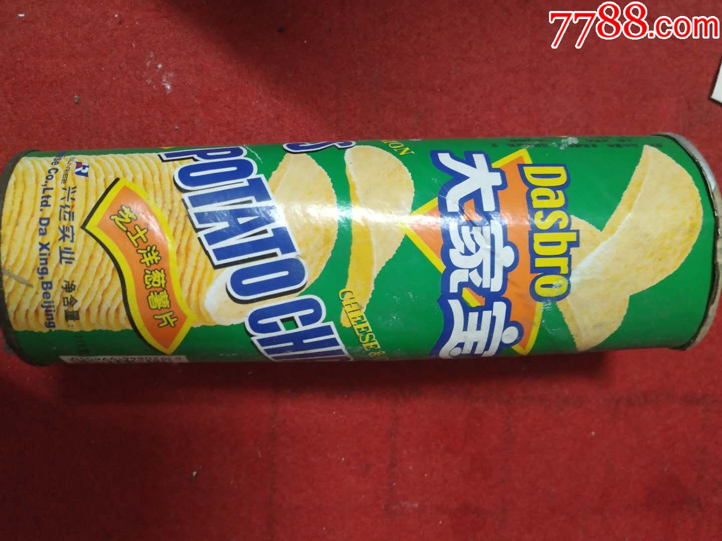 01年大家宝薯片空包装桶