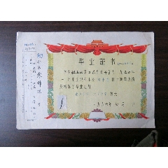 1966年南京市第二女子中学毕业证书(au24830238)_7788收藏__收藏热线