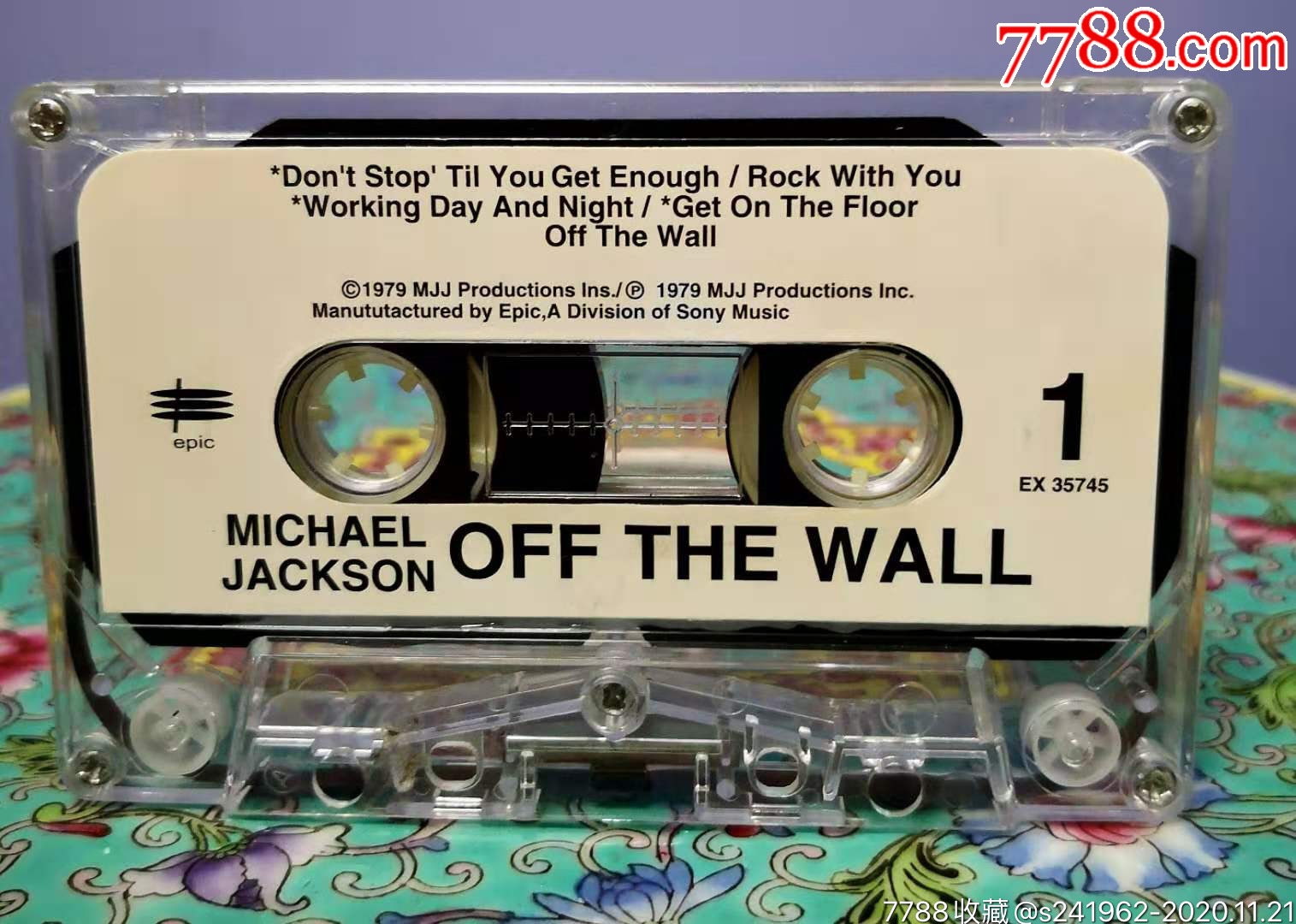 1979年,迈克杰克逊首张专辑《offthewall》.美国原版品相完美