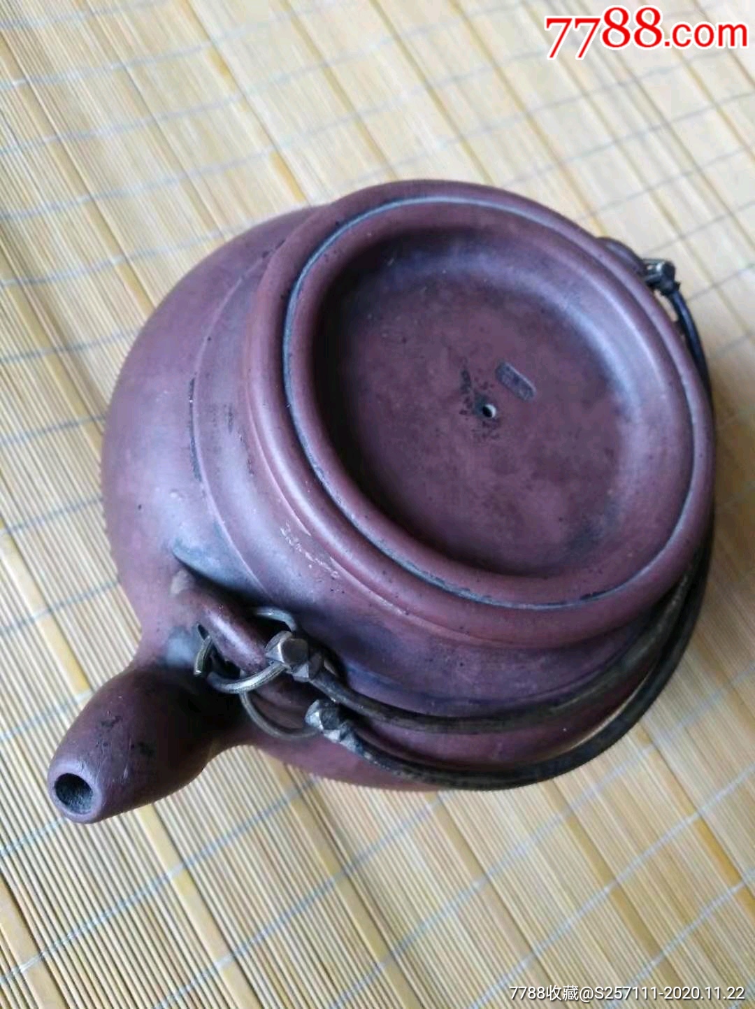 清末名家友廷制(矮蛋包壶)-紫砂壶-7788收藏