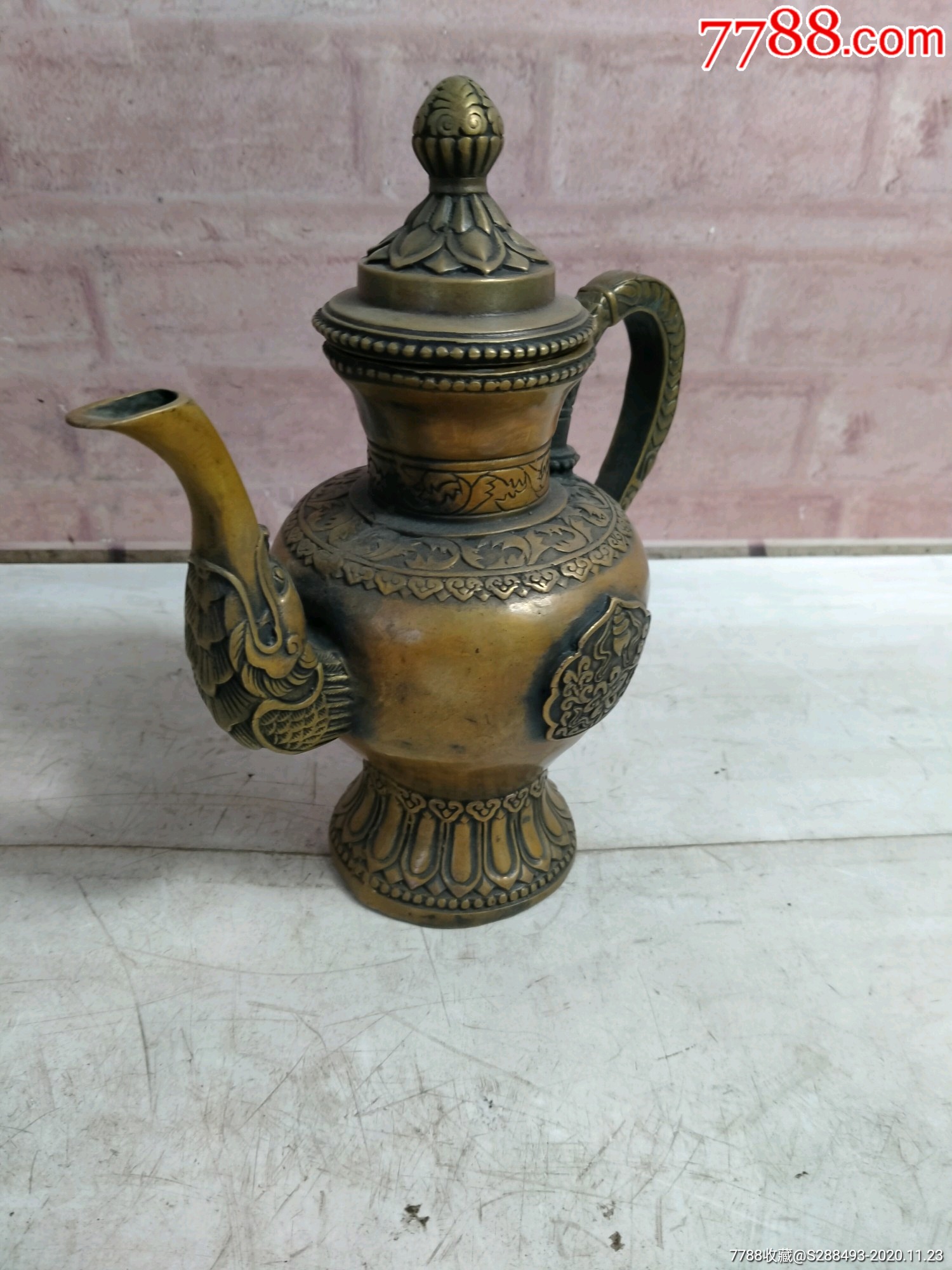 近古代铜酒壶价格图片图片