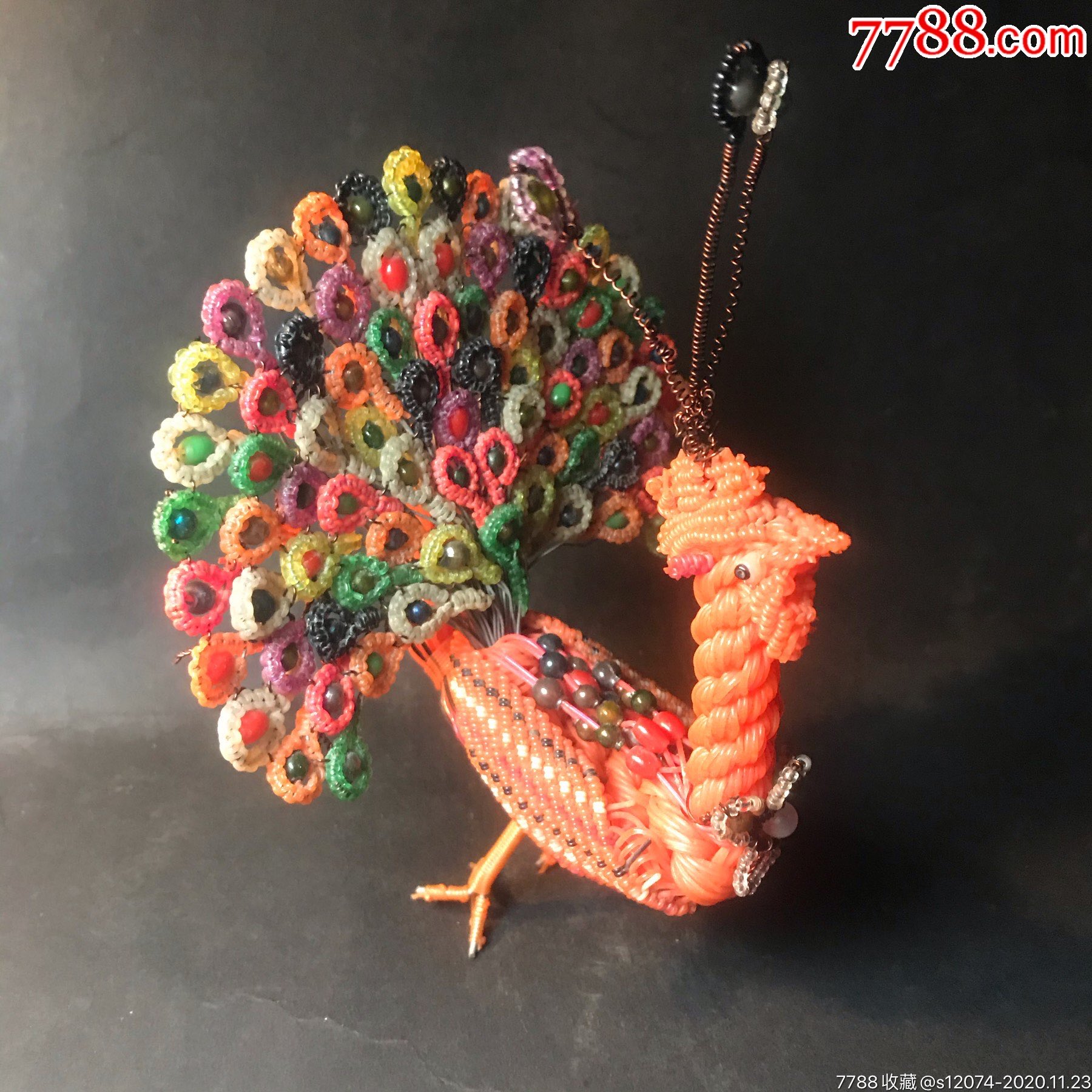 早年手编孔雀漂亮!