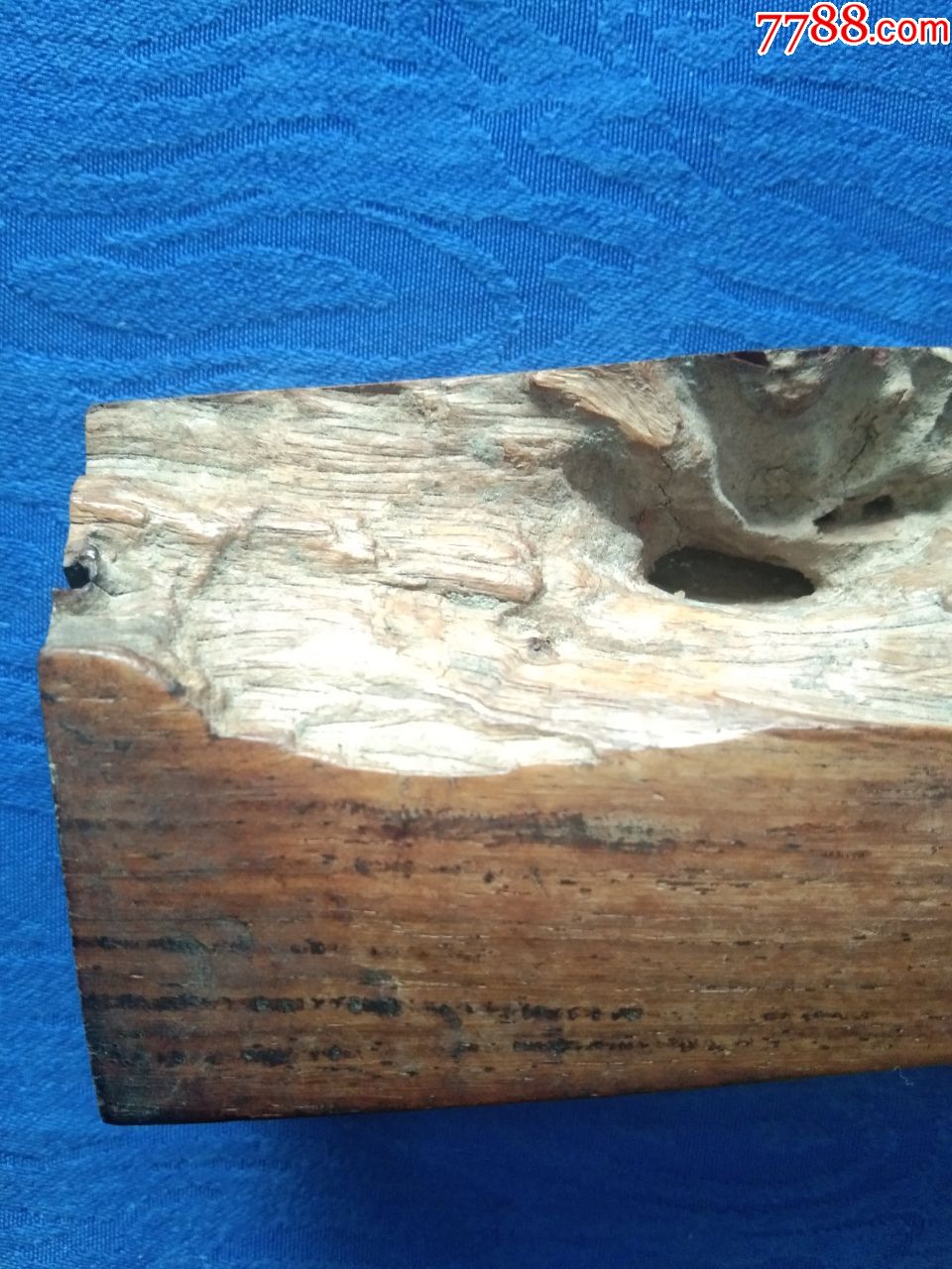 清代早期海黄油梨文房镇纸天然风化自然痕迹海南黄花梨手把件老木料