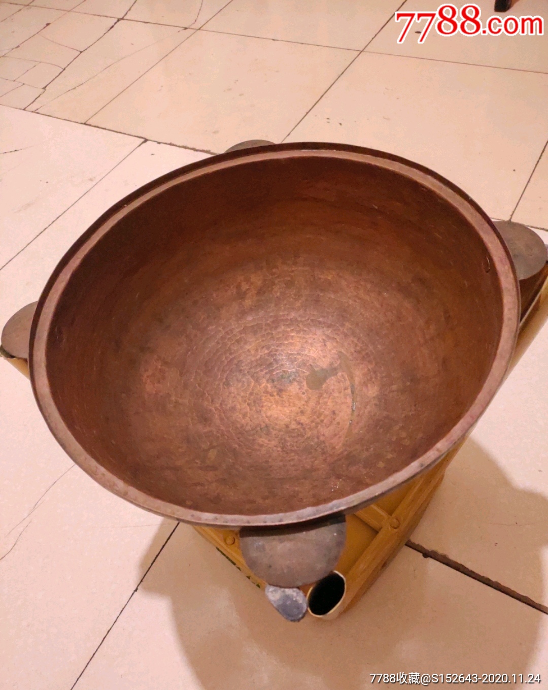 补图四耳铜锅《手工制作》重4斤半