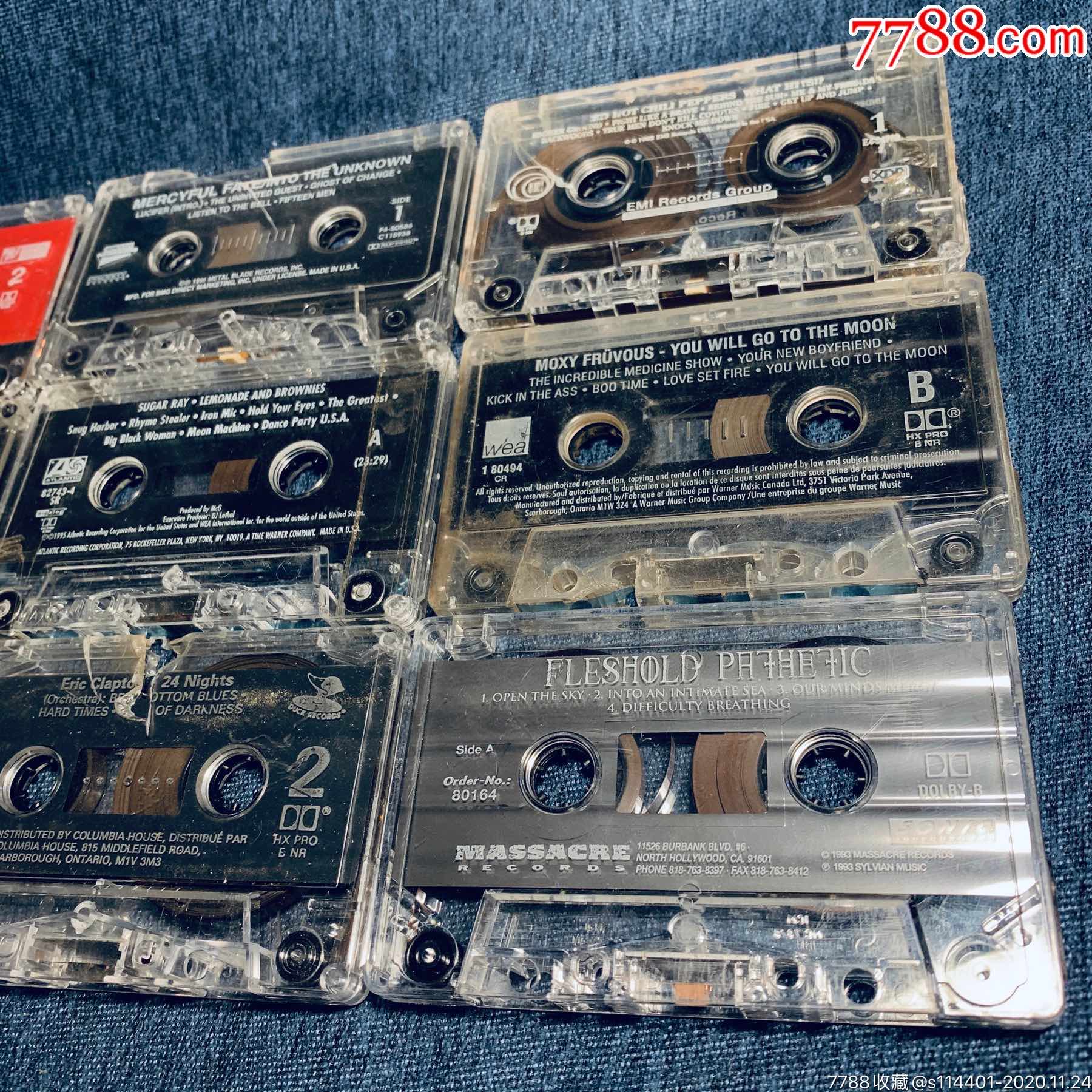 打口磁带9盘打包外国磁带