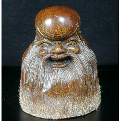 牛角尖子角雕摆件_甄品堂【7788陶瓷】