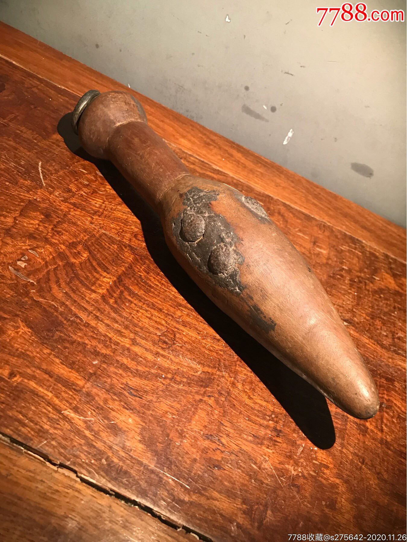 清代,牛角特制兵器,木质