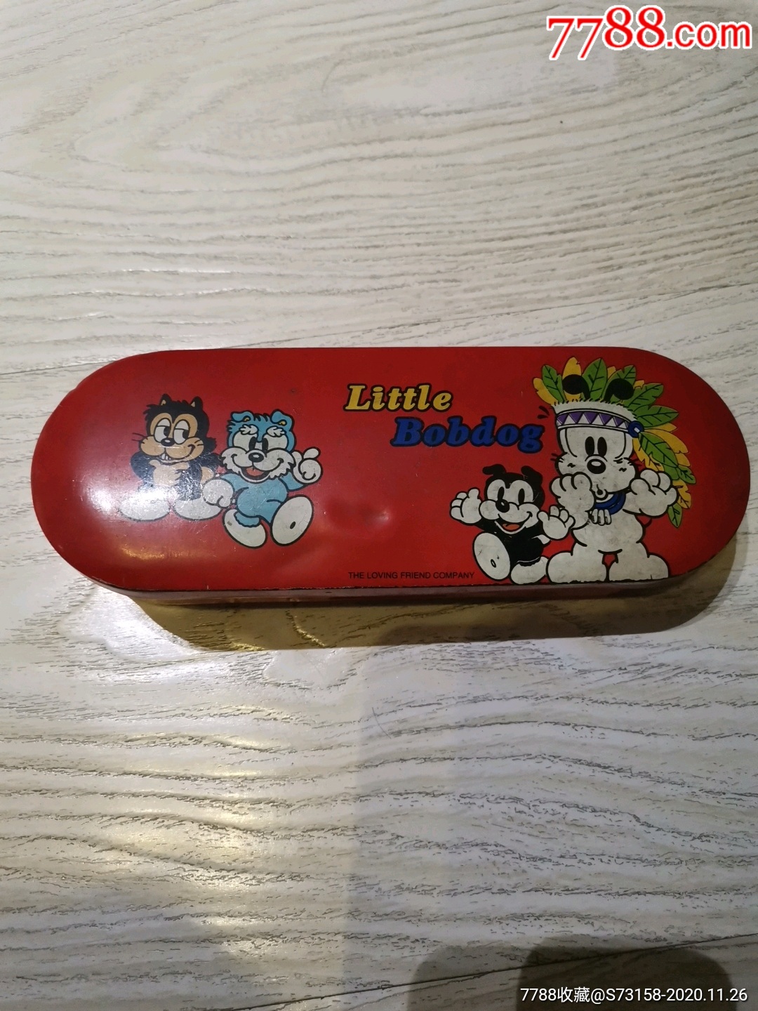 韩国老文具盒一个