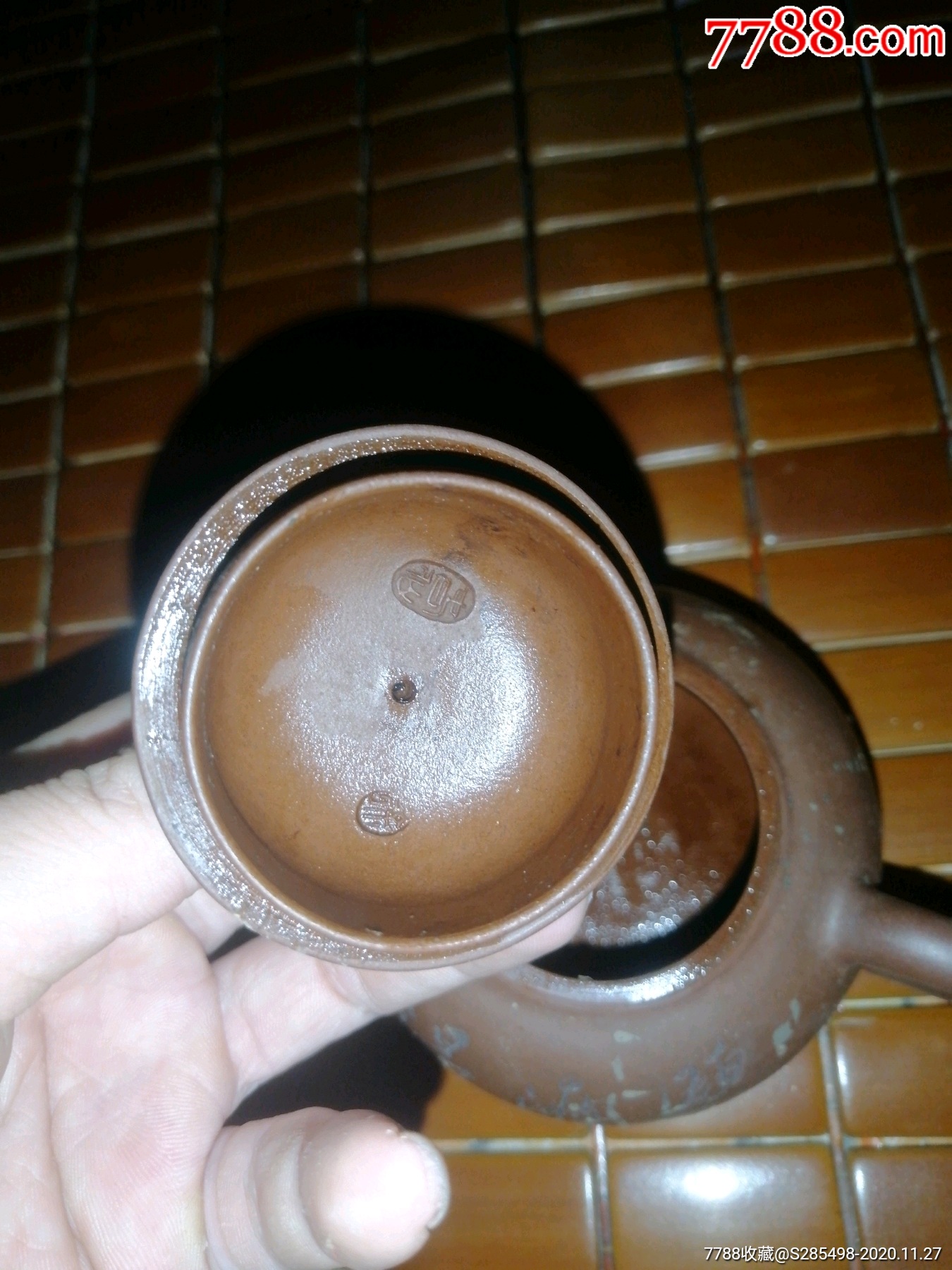 徐春仙款紫砂壶,无漏裂.