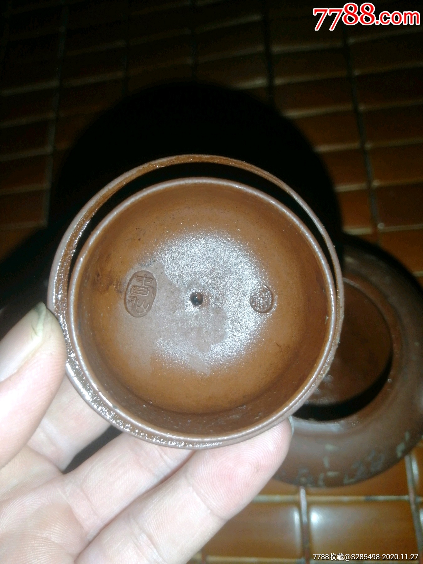 徐春仙款紫砂壶,无漏裂.