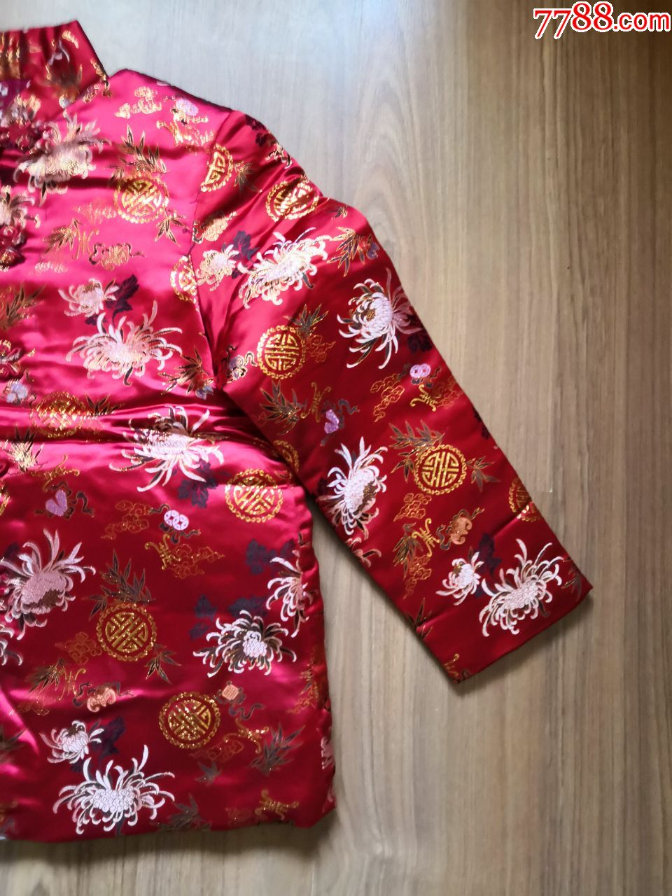 全新老式缎面纯棉花棉袄