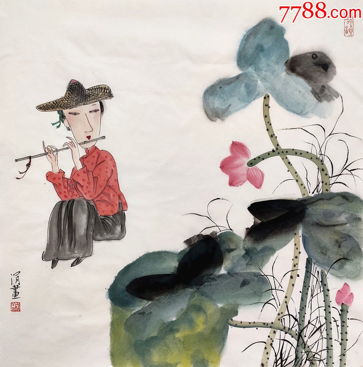 中国美术家协会会员,上海美术家协会常务理事【马小娟】人物-人物国画