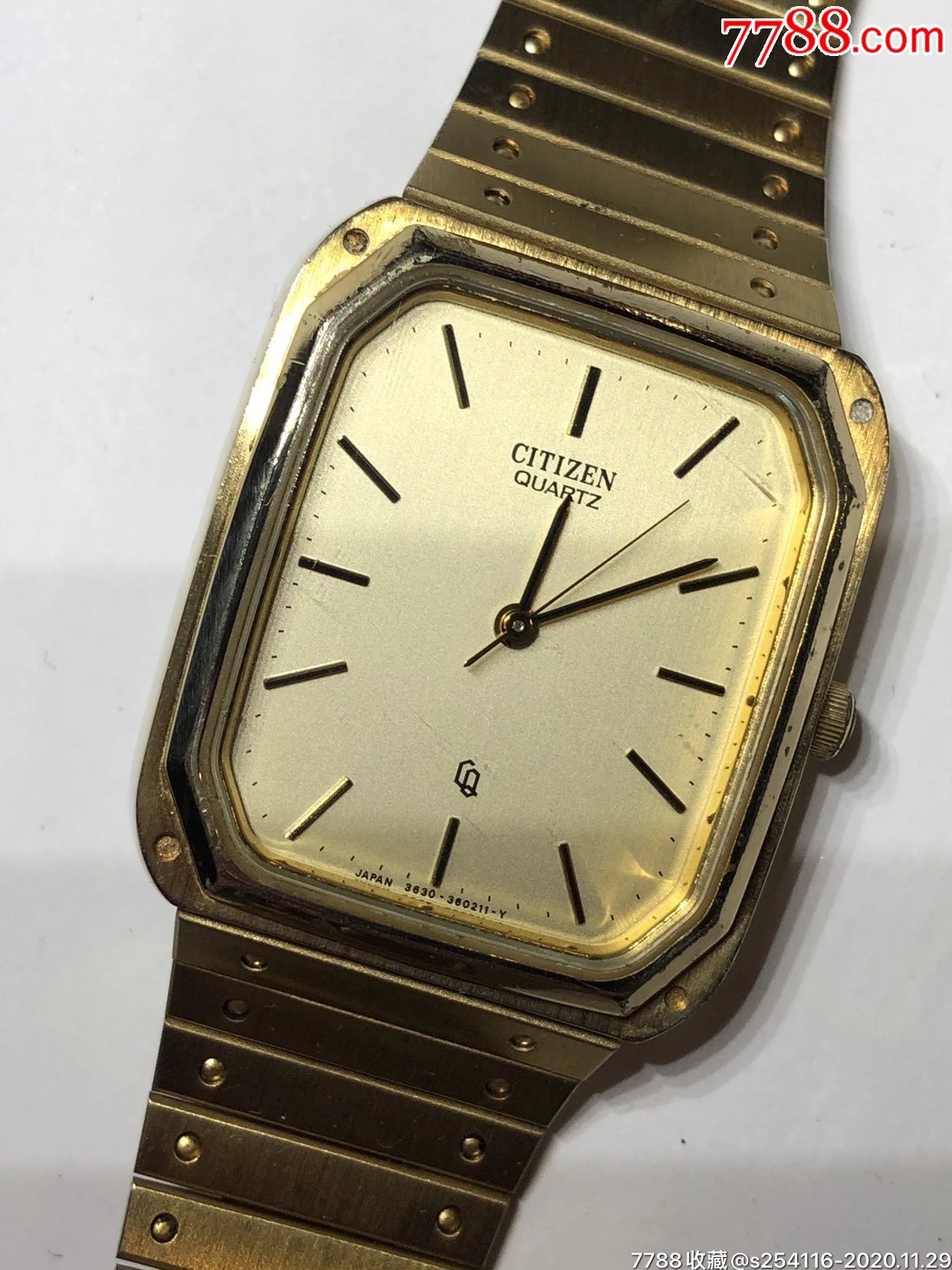 日本原装进口西铁城石英男表表盘2831mm厚7mm走时精准保真正品日本