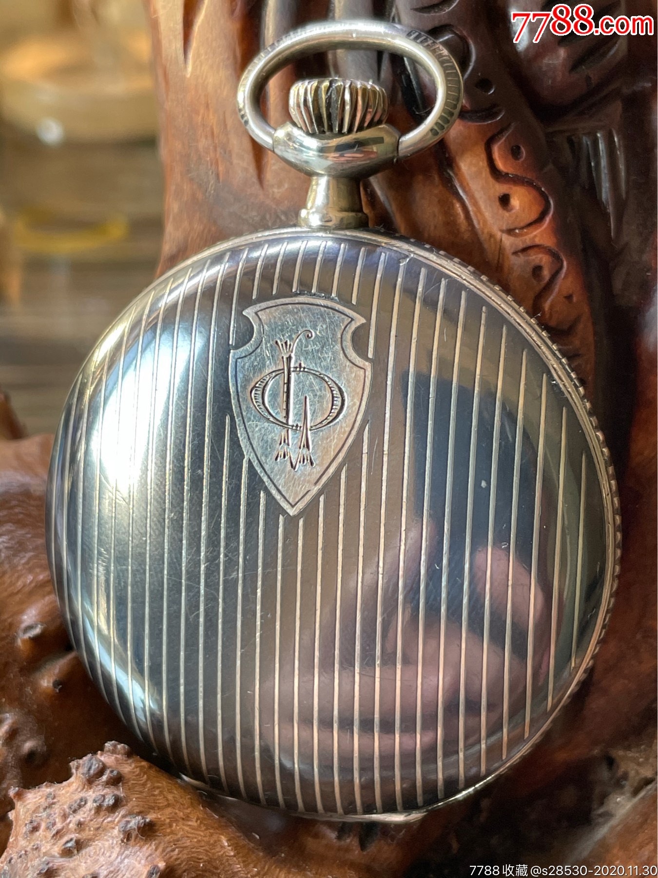 乌银壳古董怀表