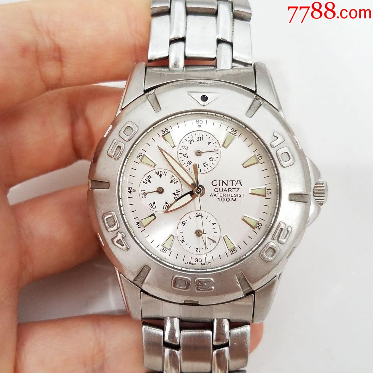 【水鬼潜水款】先达cinta电子男表【经典3眼表盘】-手表/腕表-7788