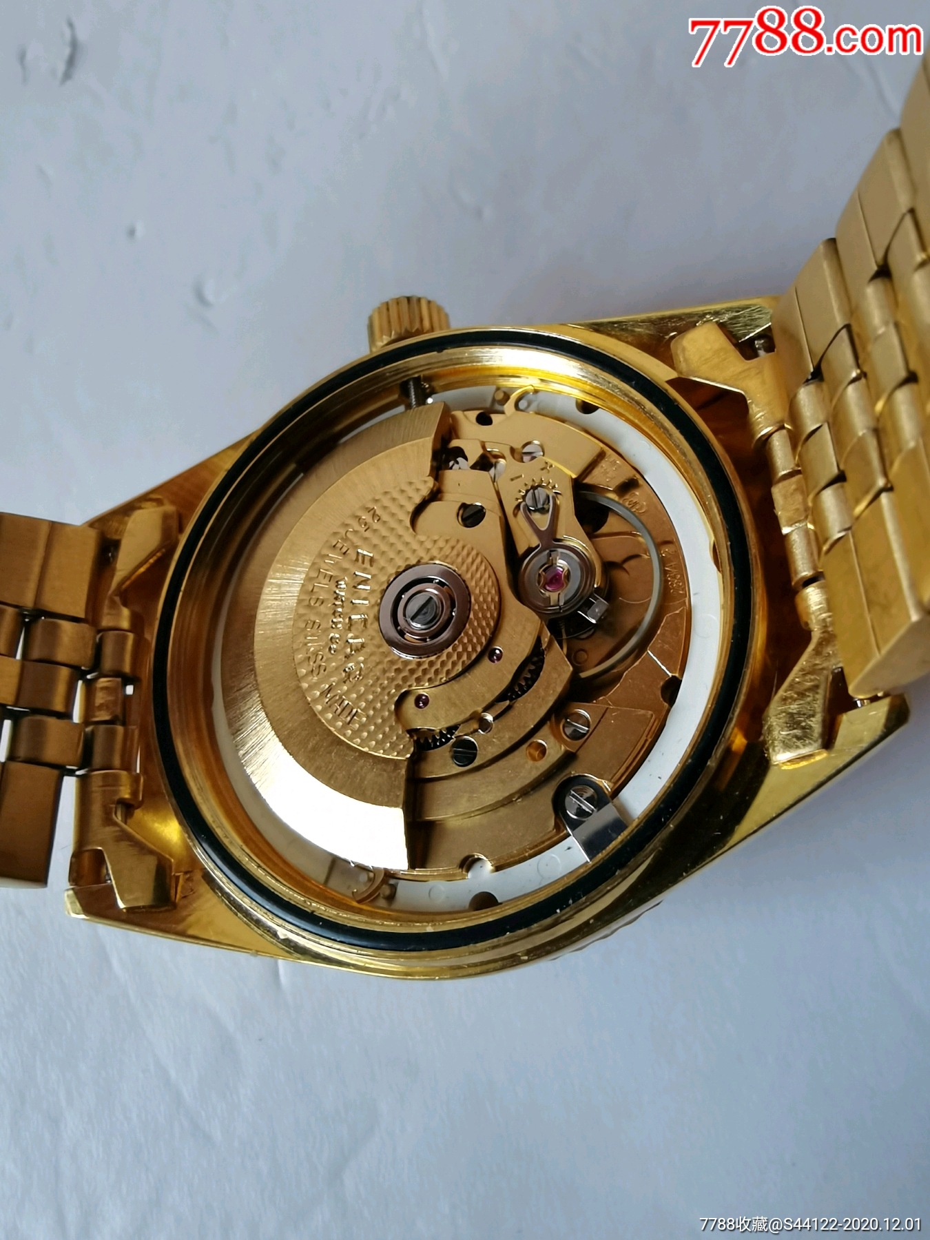 稀少男式瑞士英格自动2834-2机芯手表