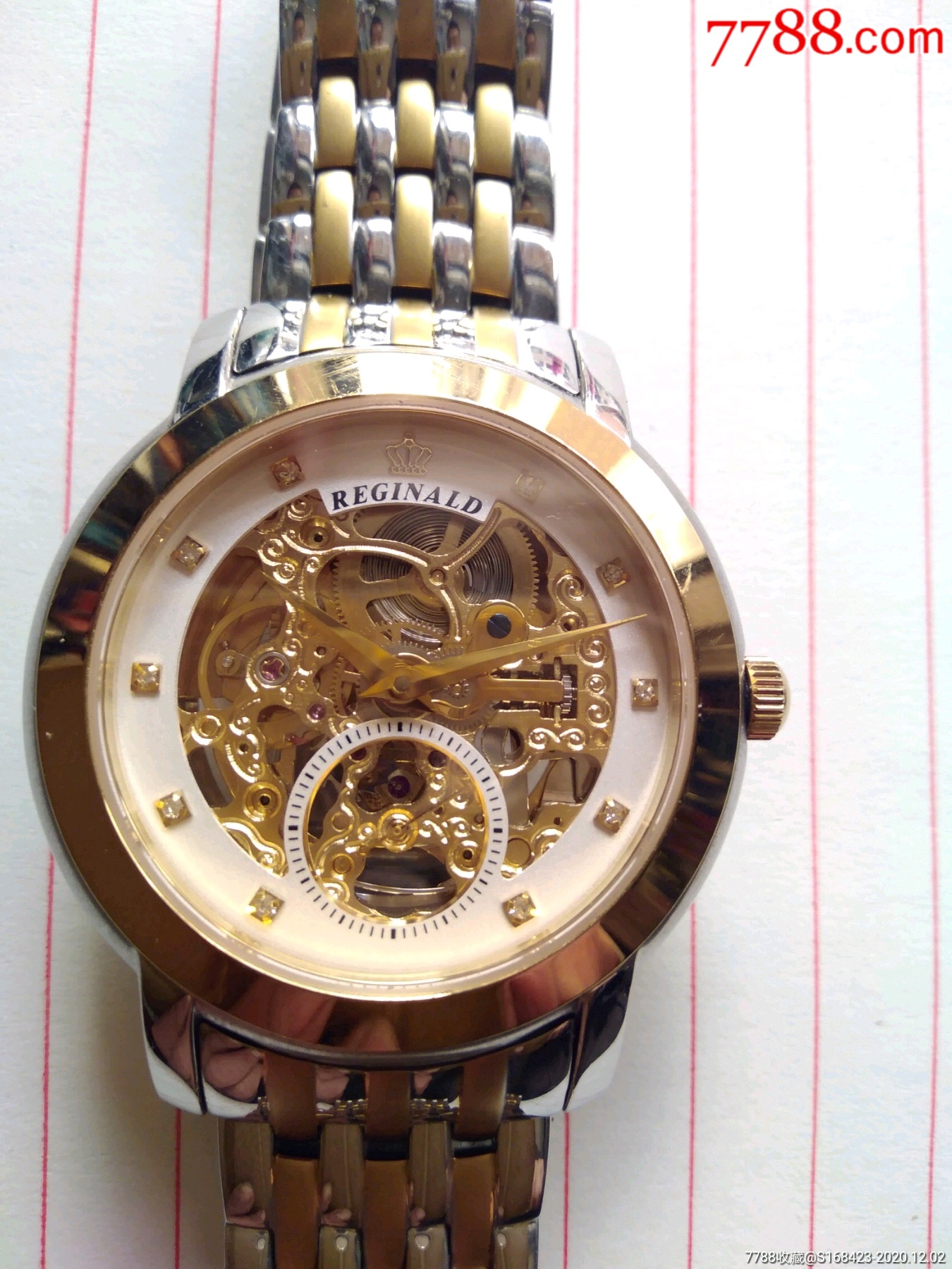 镂空雕花【雷金纳德】间金自动表-手表/腕表-7788手表收藏