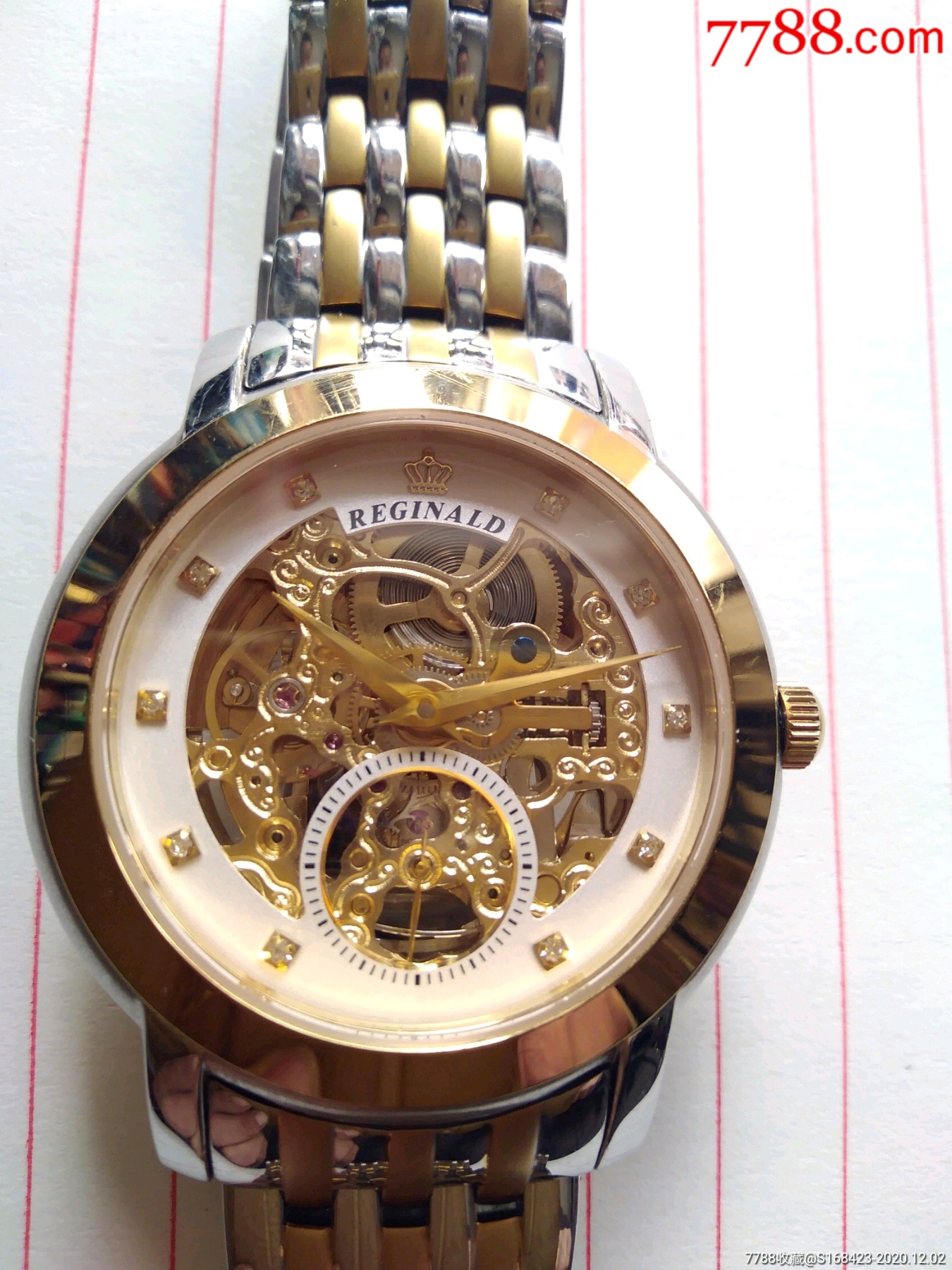 镂空雕花【雷金纳德】间金自动表