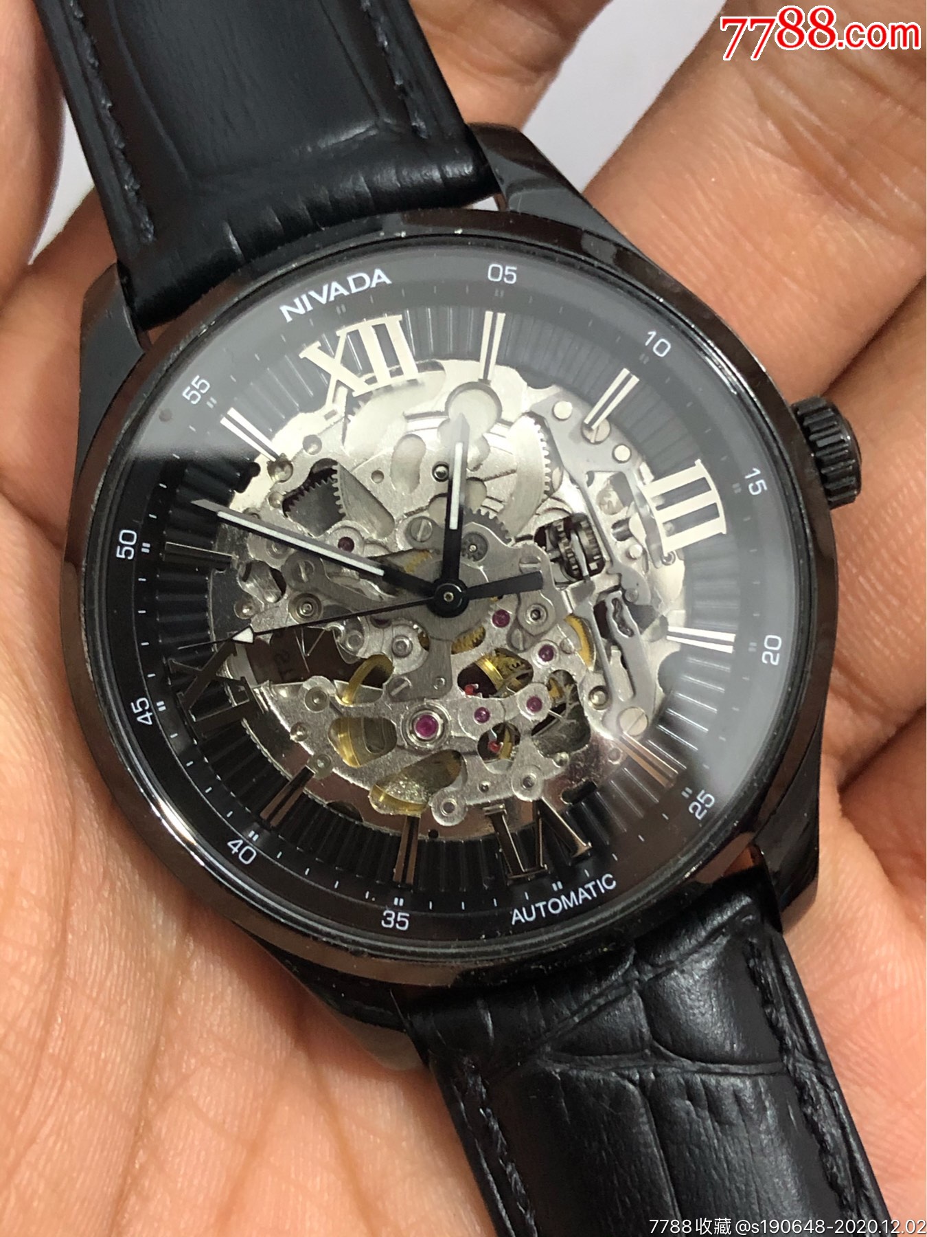 尼维达全自动机械镂空表