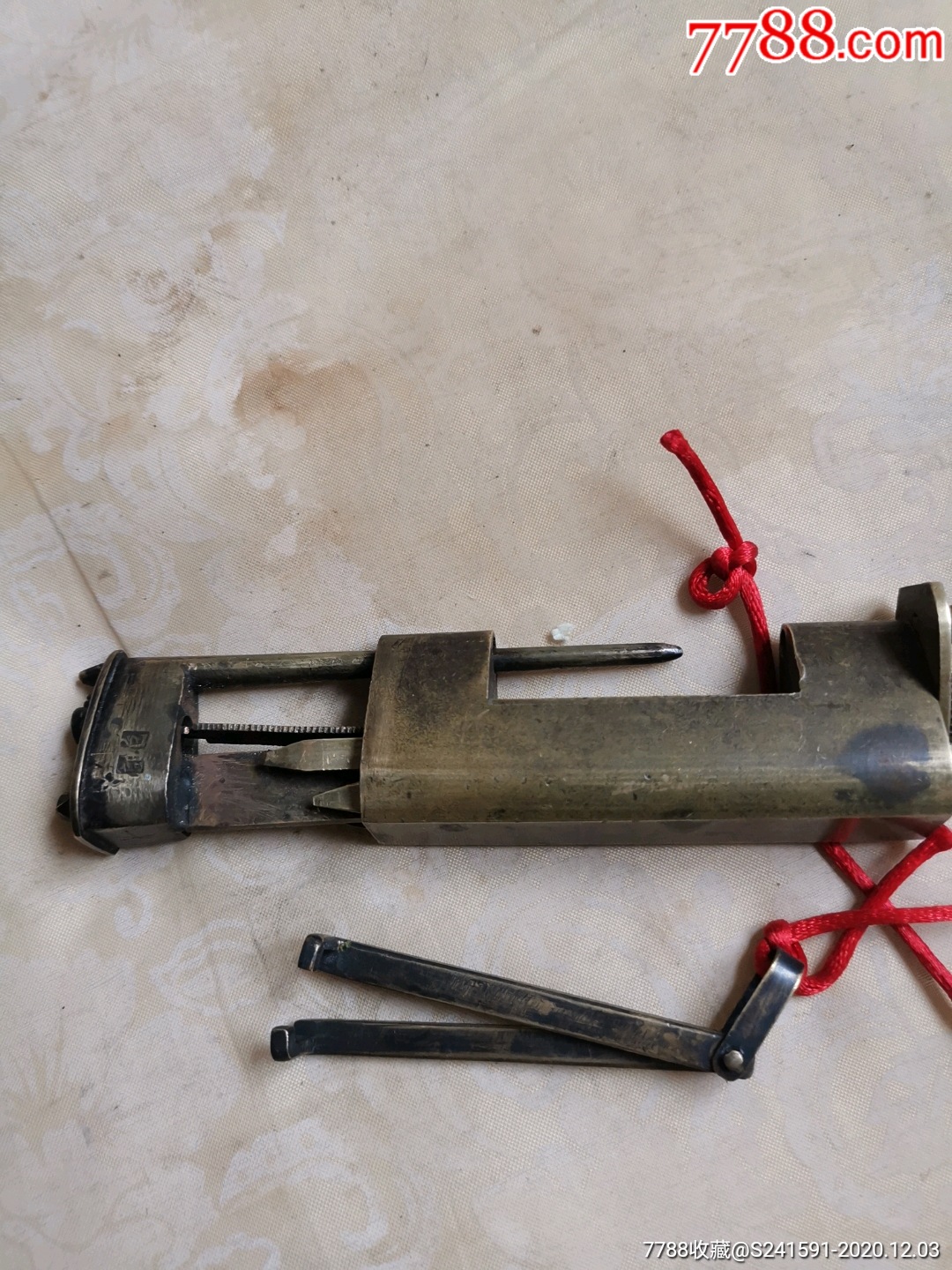 机关铜锁:三节三开异形锁(全品)