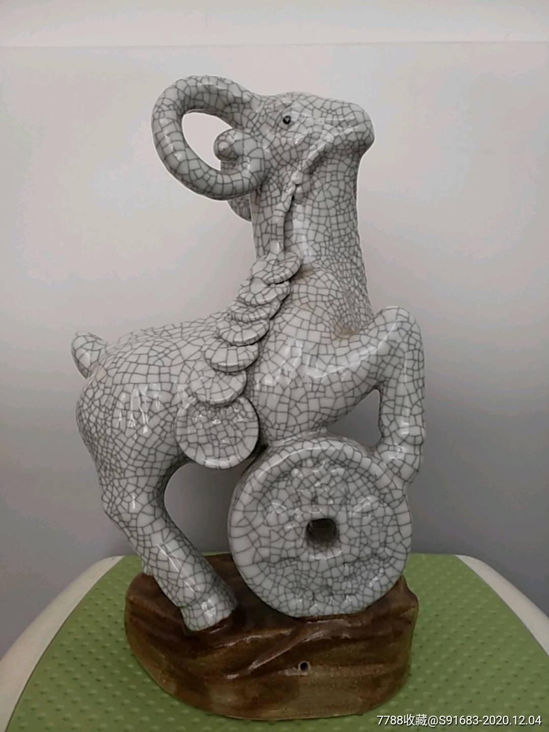 名家瓷塑羊(款:罗序璟制景德镇雕塑瓷厂)-雕塑瓷/瓷雕-7788收藏