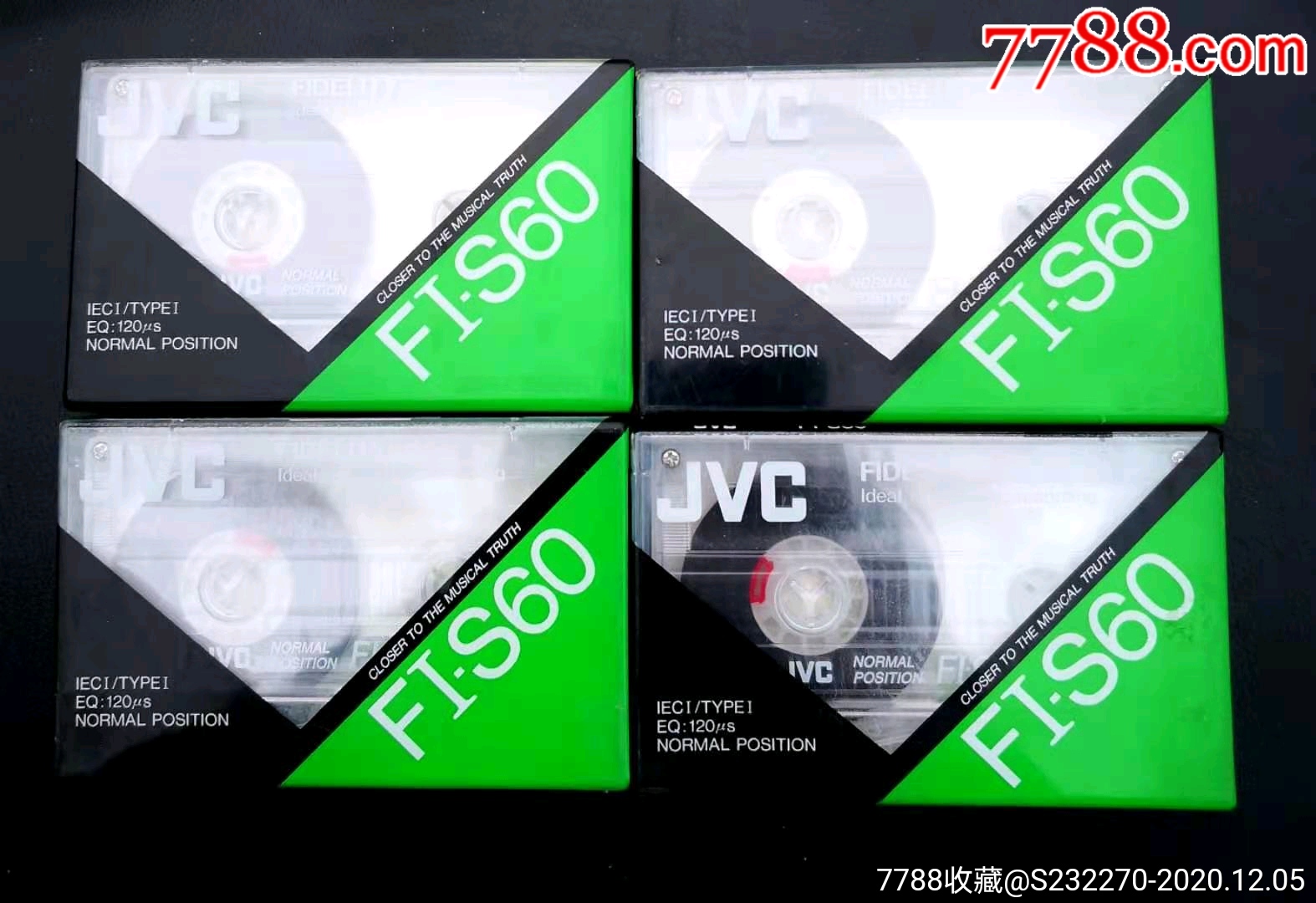 jvc原封空白磁带四盘