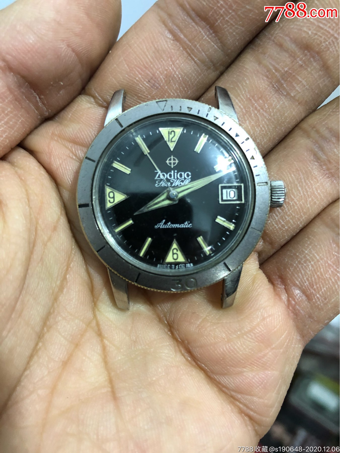 苏迪亚美品海狼自动黑盘军表-手表/腕表-7788手表收藏