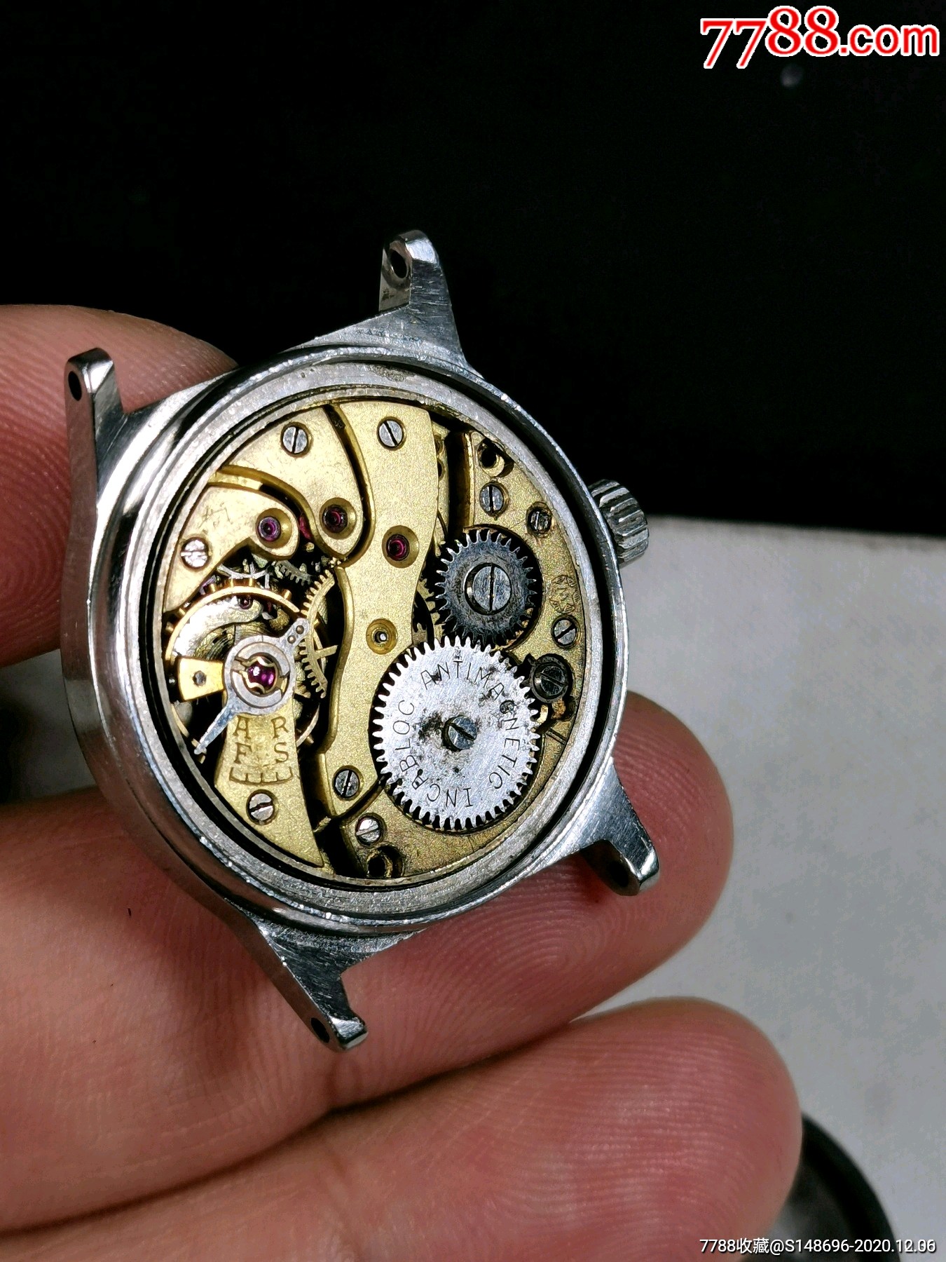 二战时期瑞士原装进口瓦斯针westend男装手动机械军表_手表/腕表_第9