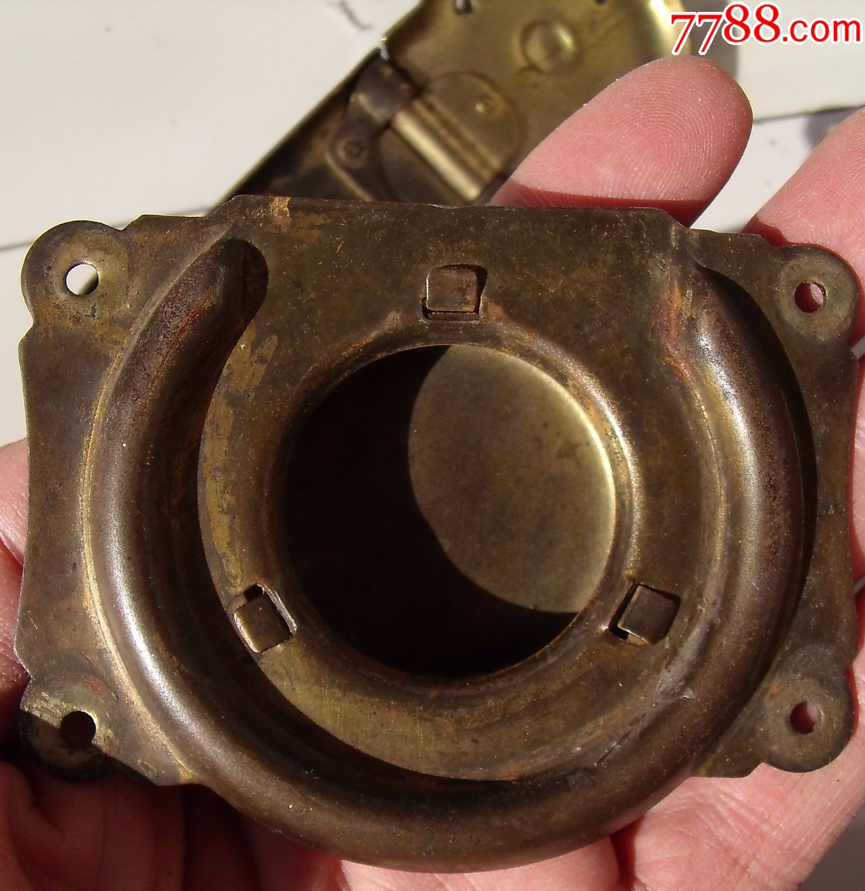 50,60年代铁镀铜箱柜锁(无钥匙,早期)