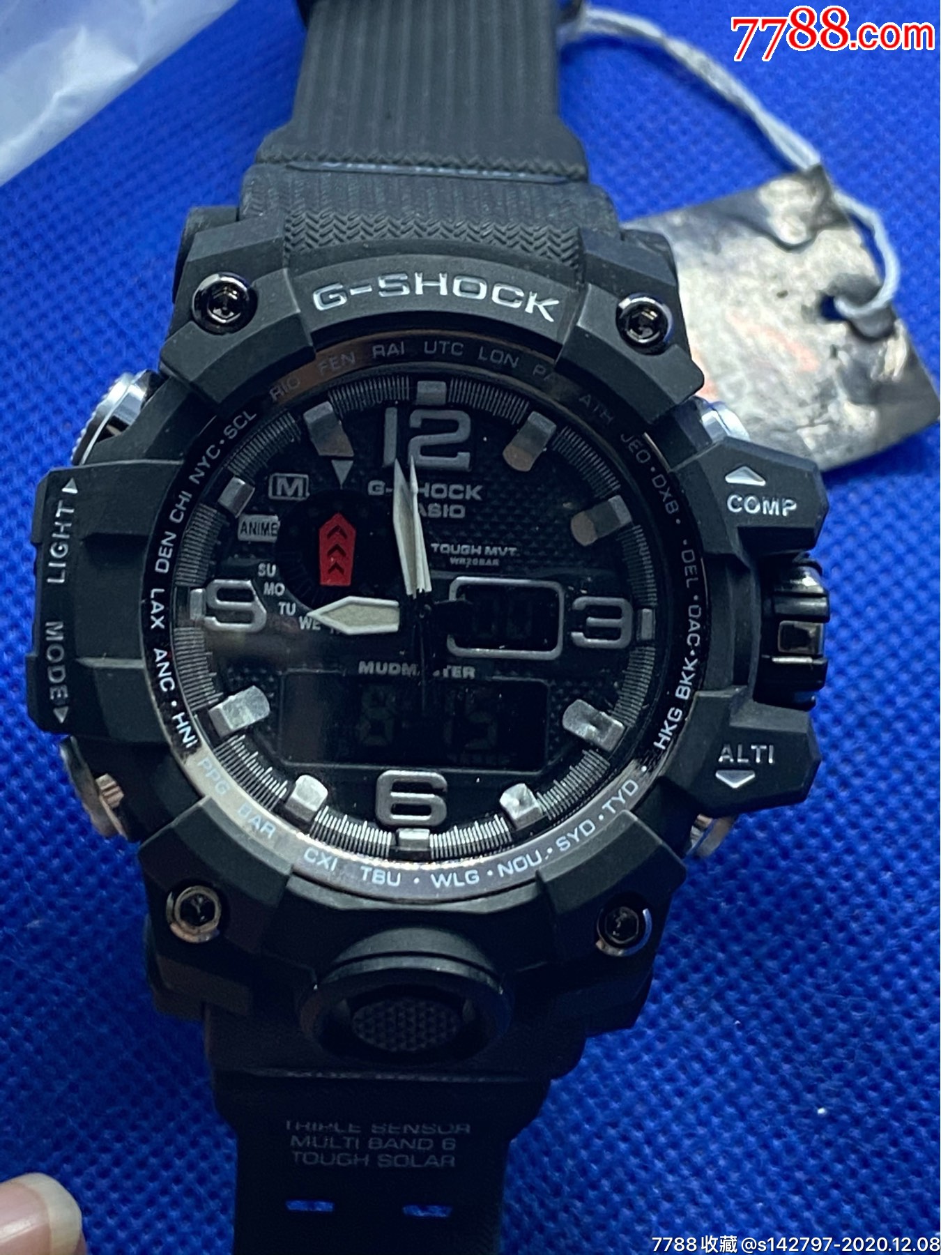 全新卡西欧g-shock双显计时石英表,表径连把头55mm,功能正常,走时准确