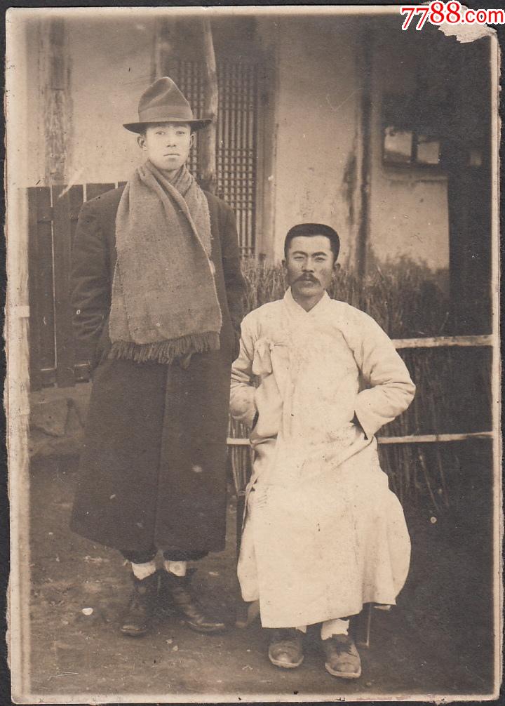 民国男子合影_老照片_第1张_7788字画网