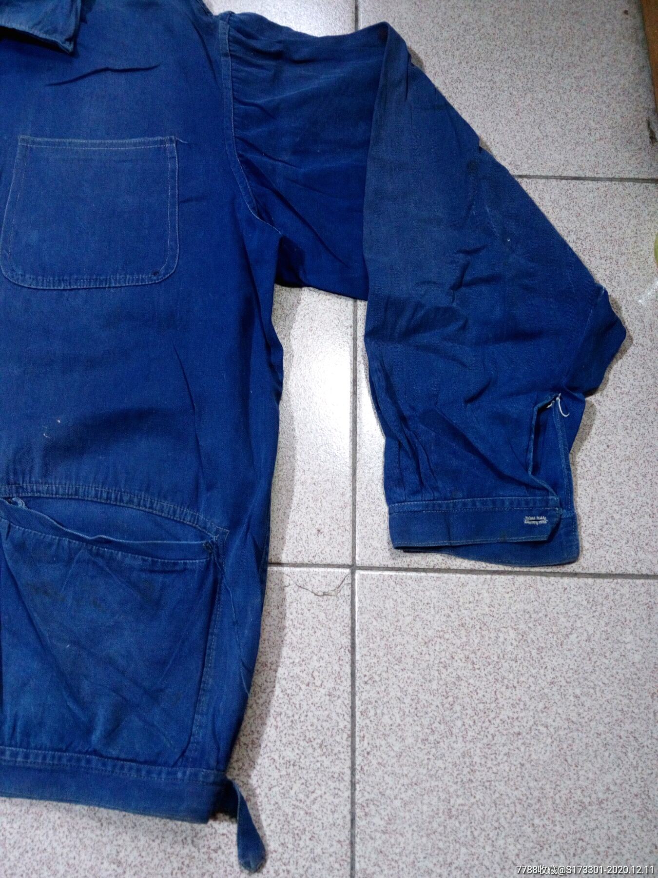 旧蓝布工作服工装服