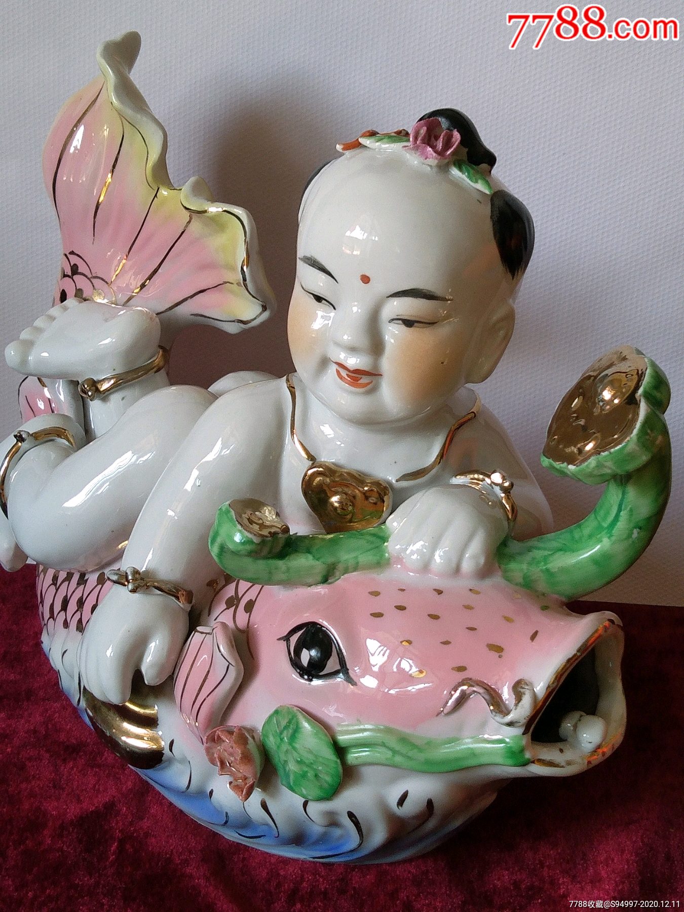 娃娃骑鲤鱼(非常漂亮)