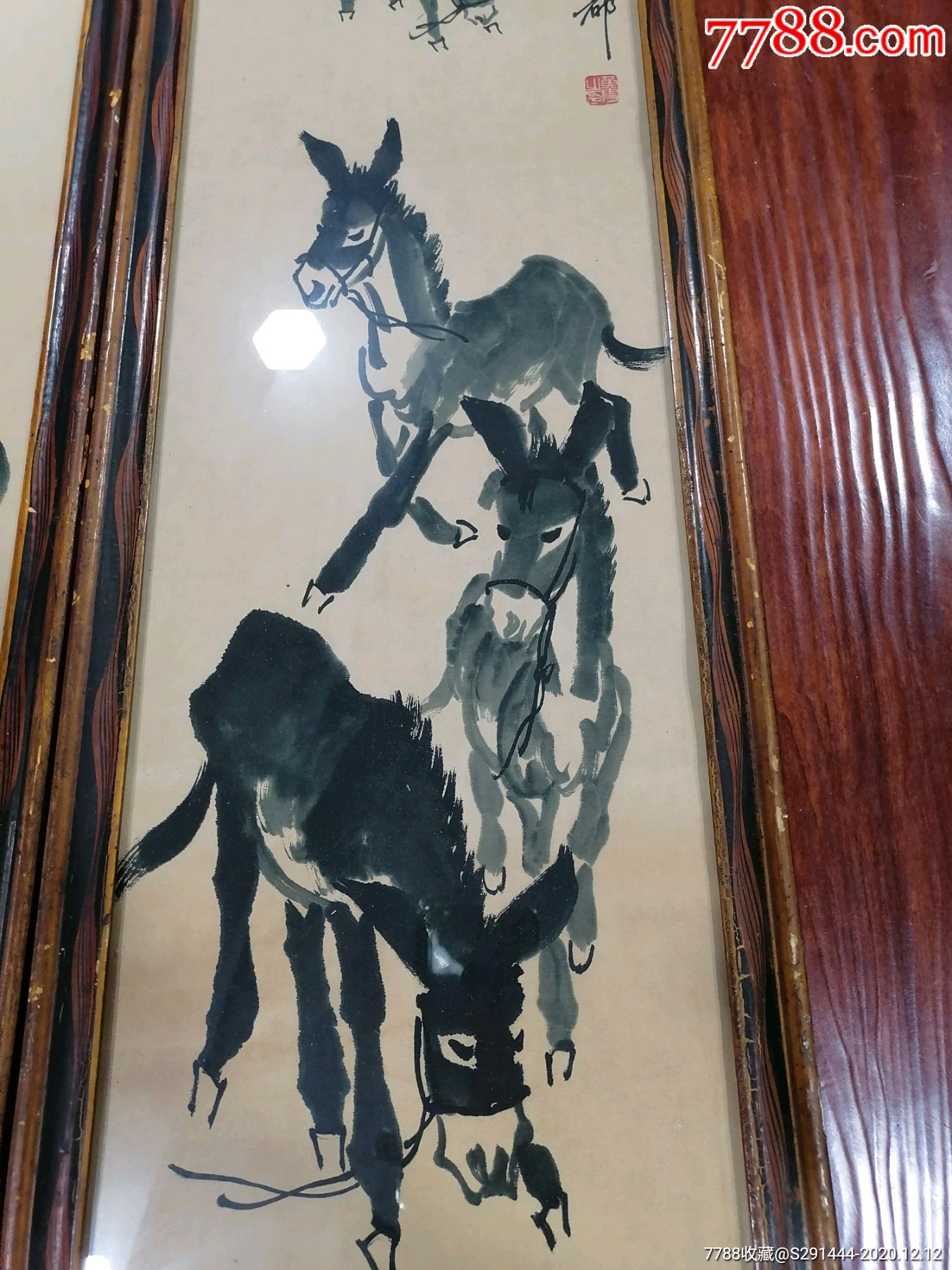 黄胄大师的毛驴图-花鸟国画原作-7788书画网