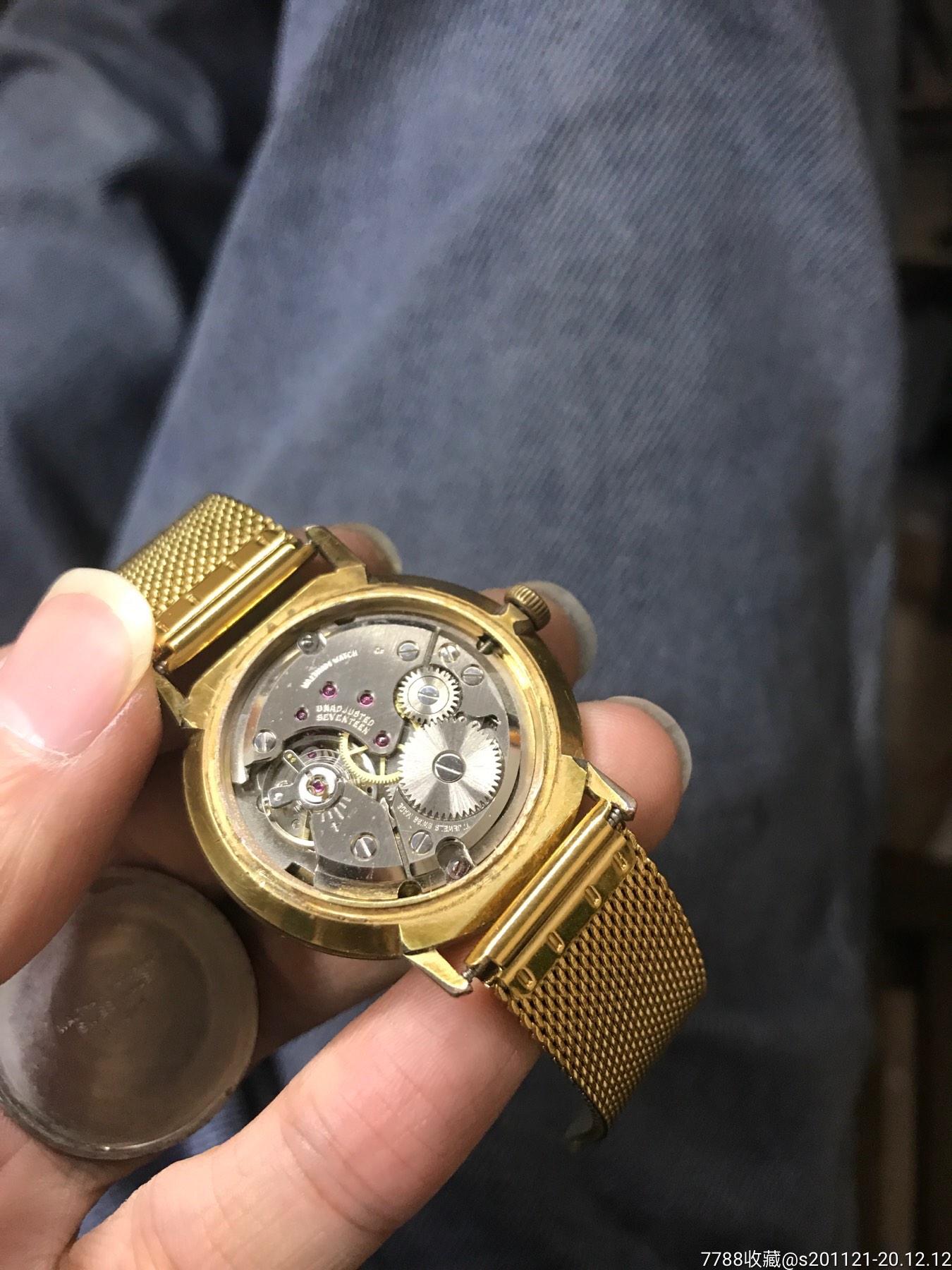 瑞士华生浮雕飞鹰盘手动机械手表