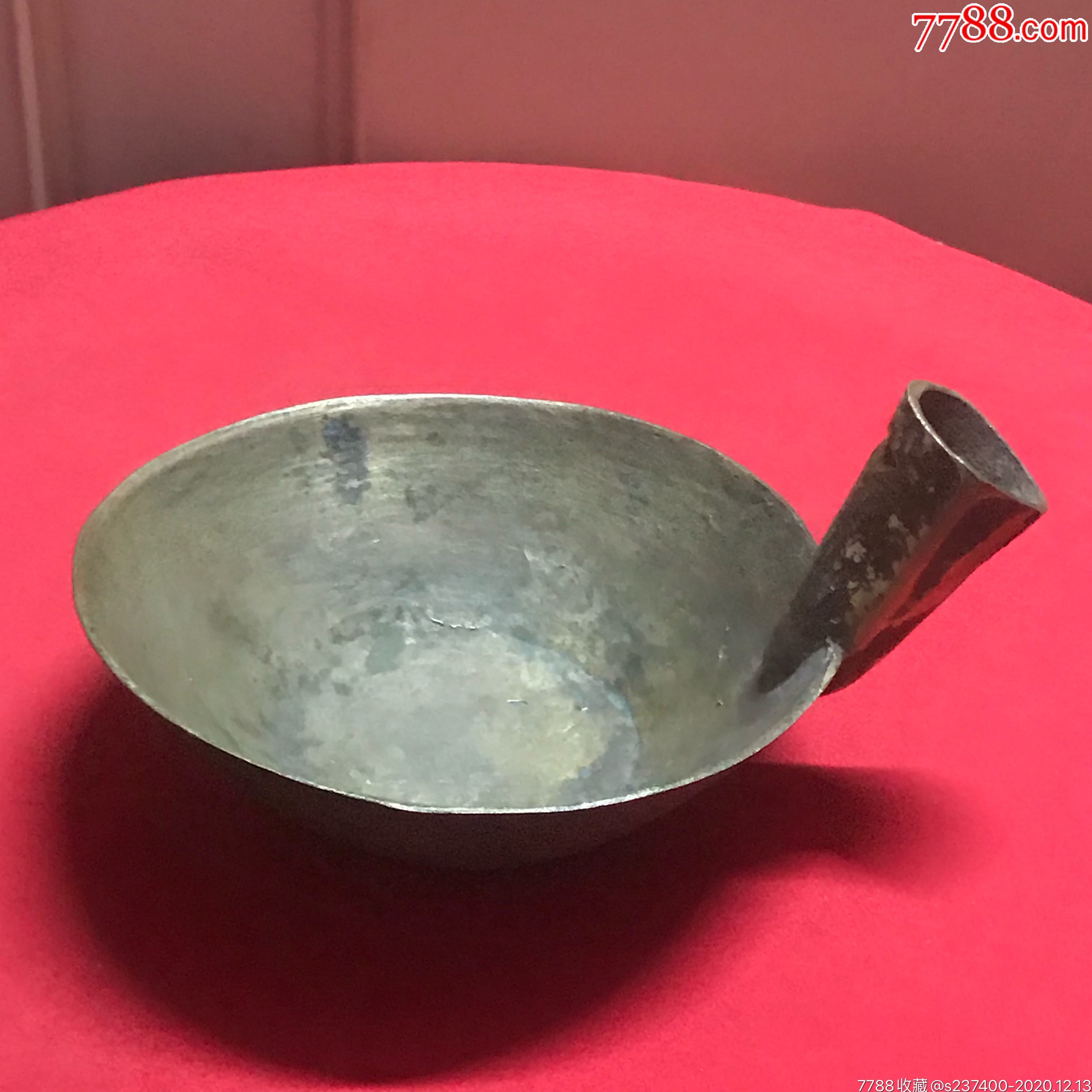 小平底铜舀勺民俗老物件黄铜舀勺小水勺品好怀旧日用保真