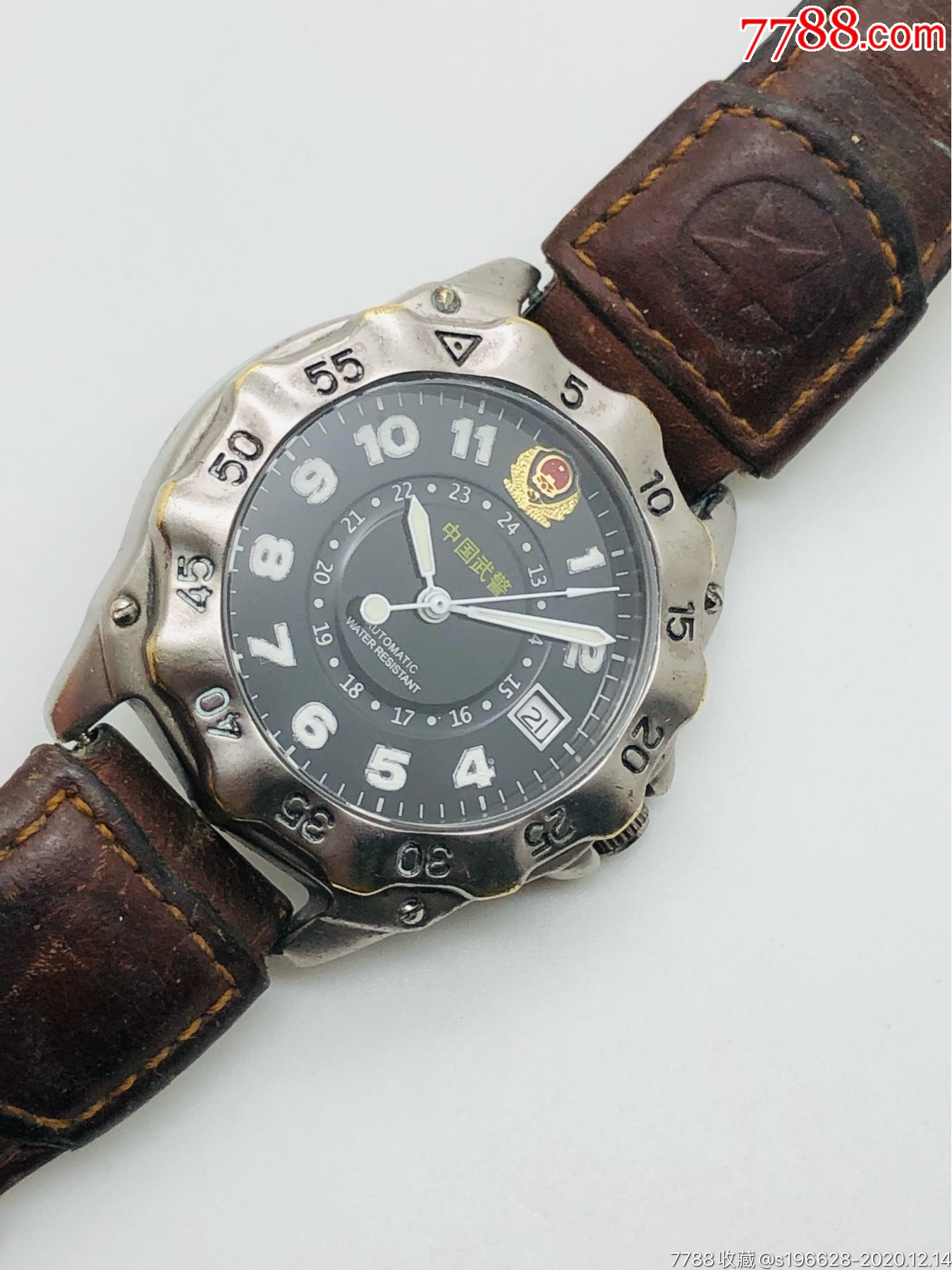 中国武.警自动男表(旋转活动外圈)