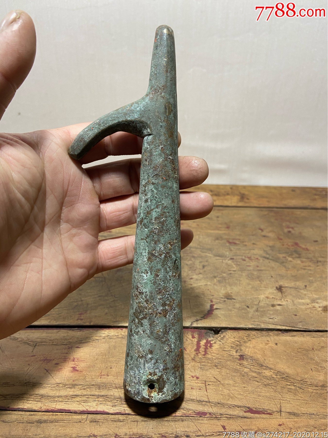 旧的老铜船钩子一个