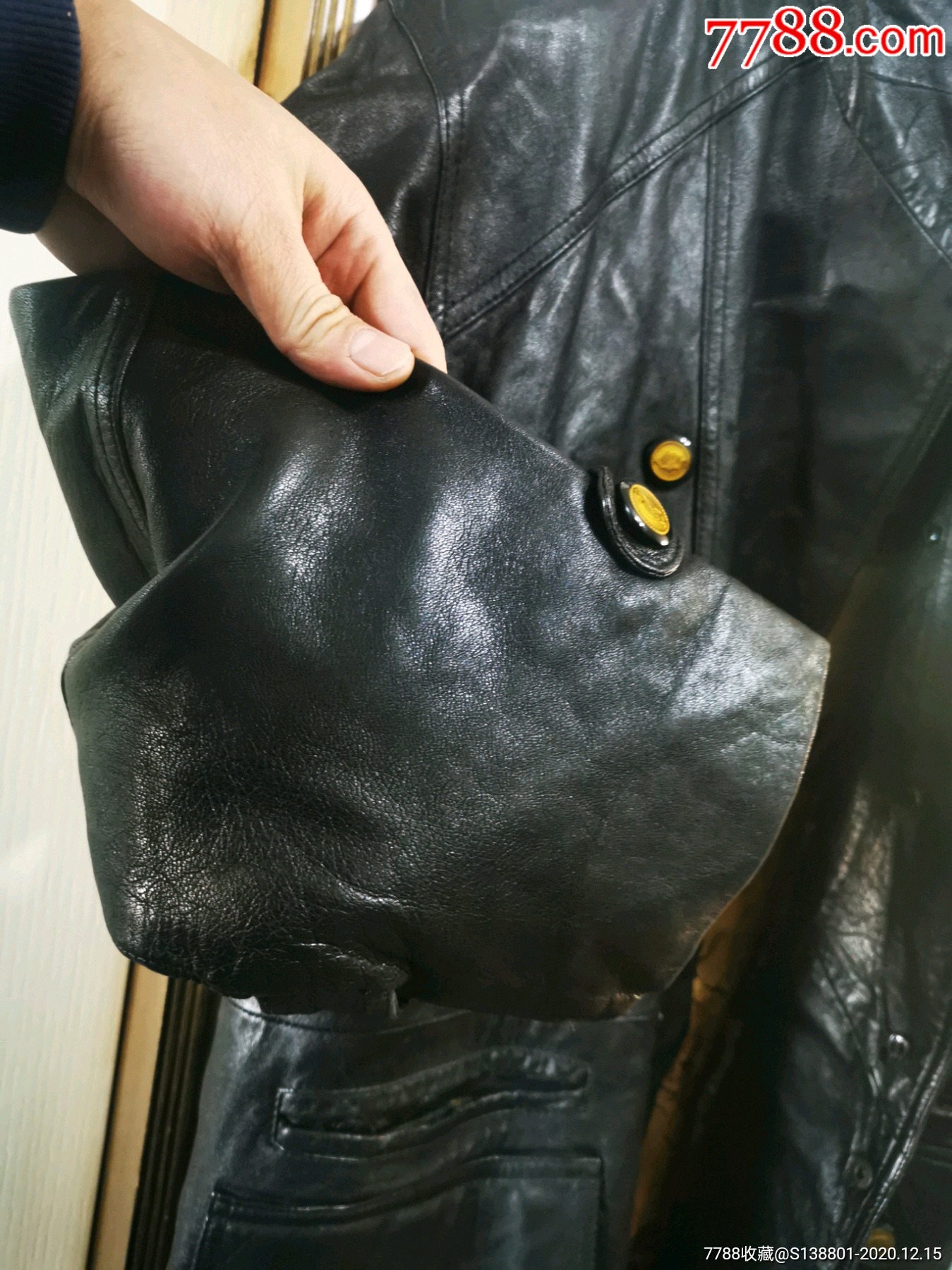 90年代的奢饰品:凯撒皮衣:请看好描述.退货的勿拍