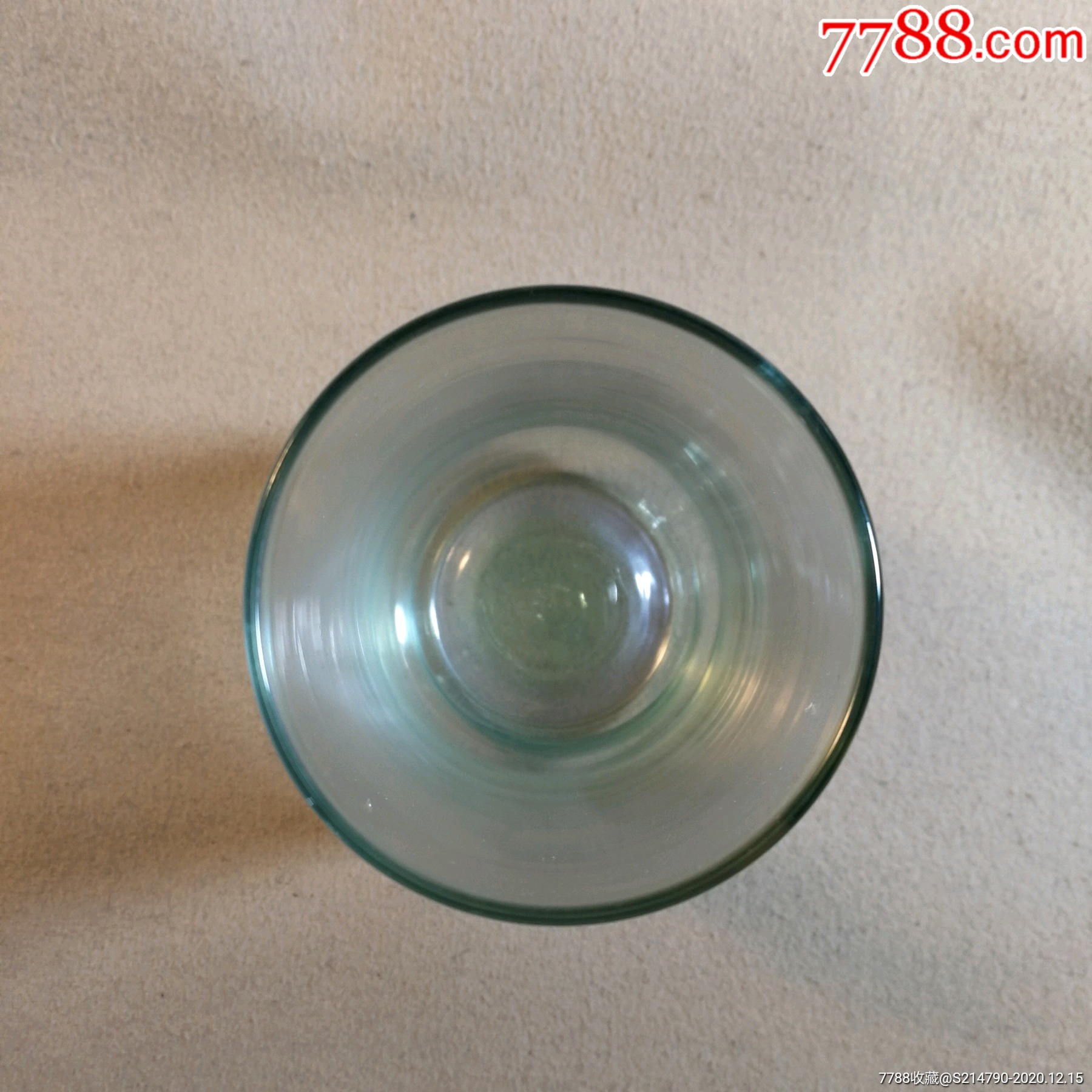 日本石冢哨子玻璃杯全品,带原纸盒,杯外面着薄金属膜