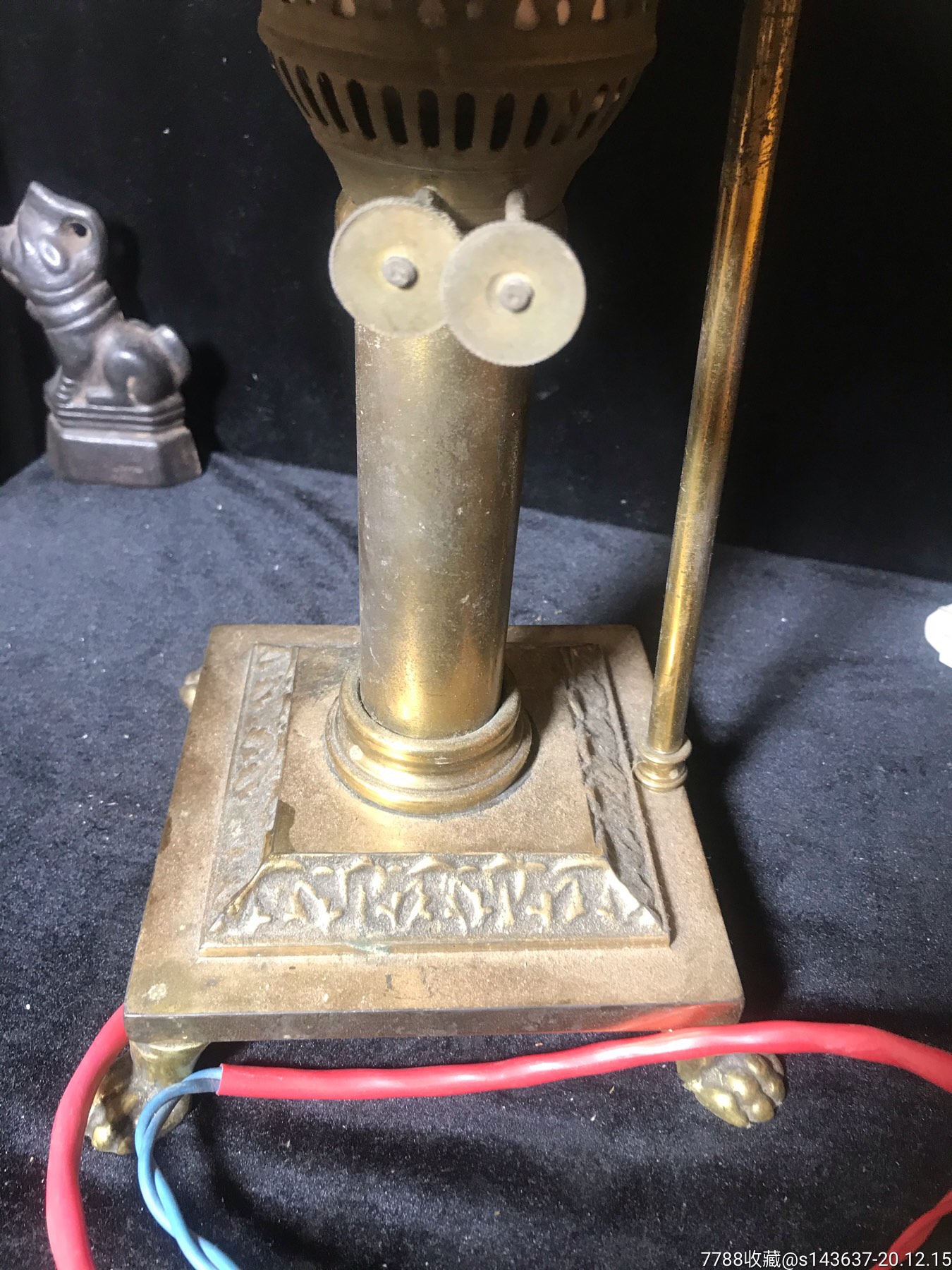 民国纯铜老台灯