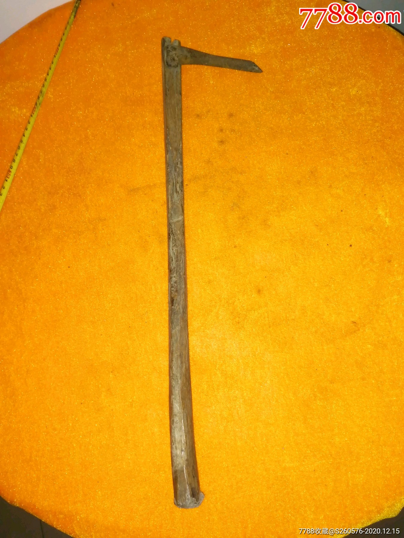 民国时期老百姓割谷子用过的镰刀