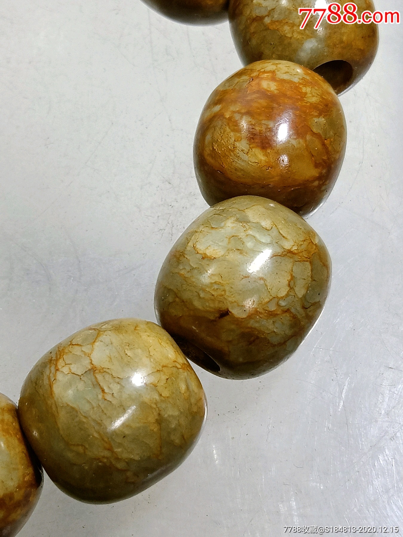 红山河磨玉手串-其他玉石/玉器-7788工艺品
