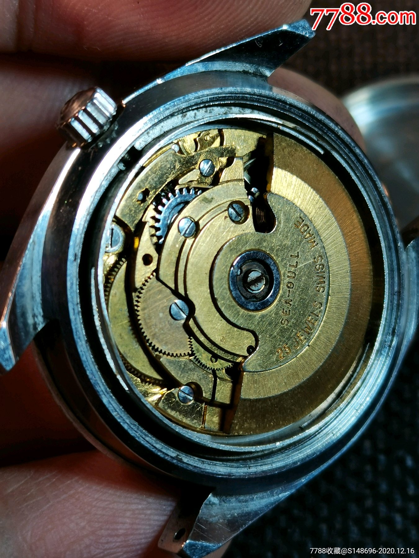 80年代国产海鸥牌瑞士25钻机芯全自动机械表