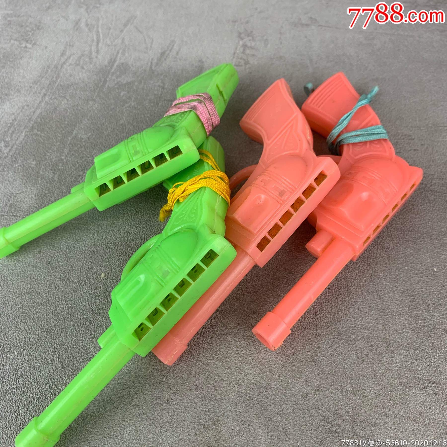 上海英雄牌口琴枪造型玩具90年代怀旧儿童老玩具