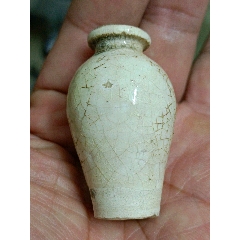 卵白釉小梅瓶〈精品〉_白瓷/青白瓷_走乡进寨收老货【7788玉器收藏】