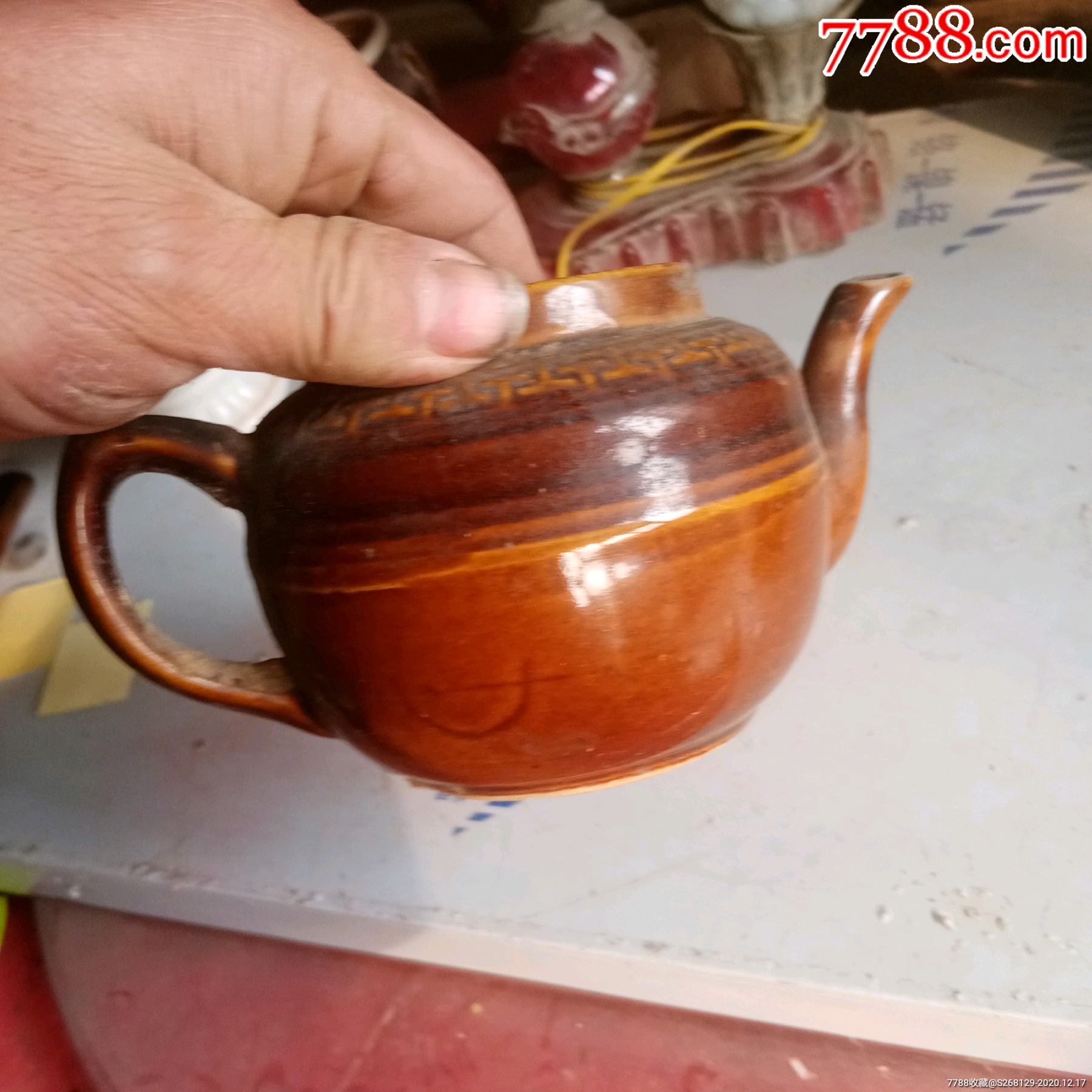 怀旧老黄釉茶壶_黄釉瓷【民俗老杂货店】_第3张_7788琉璃收藏