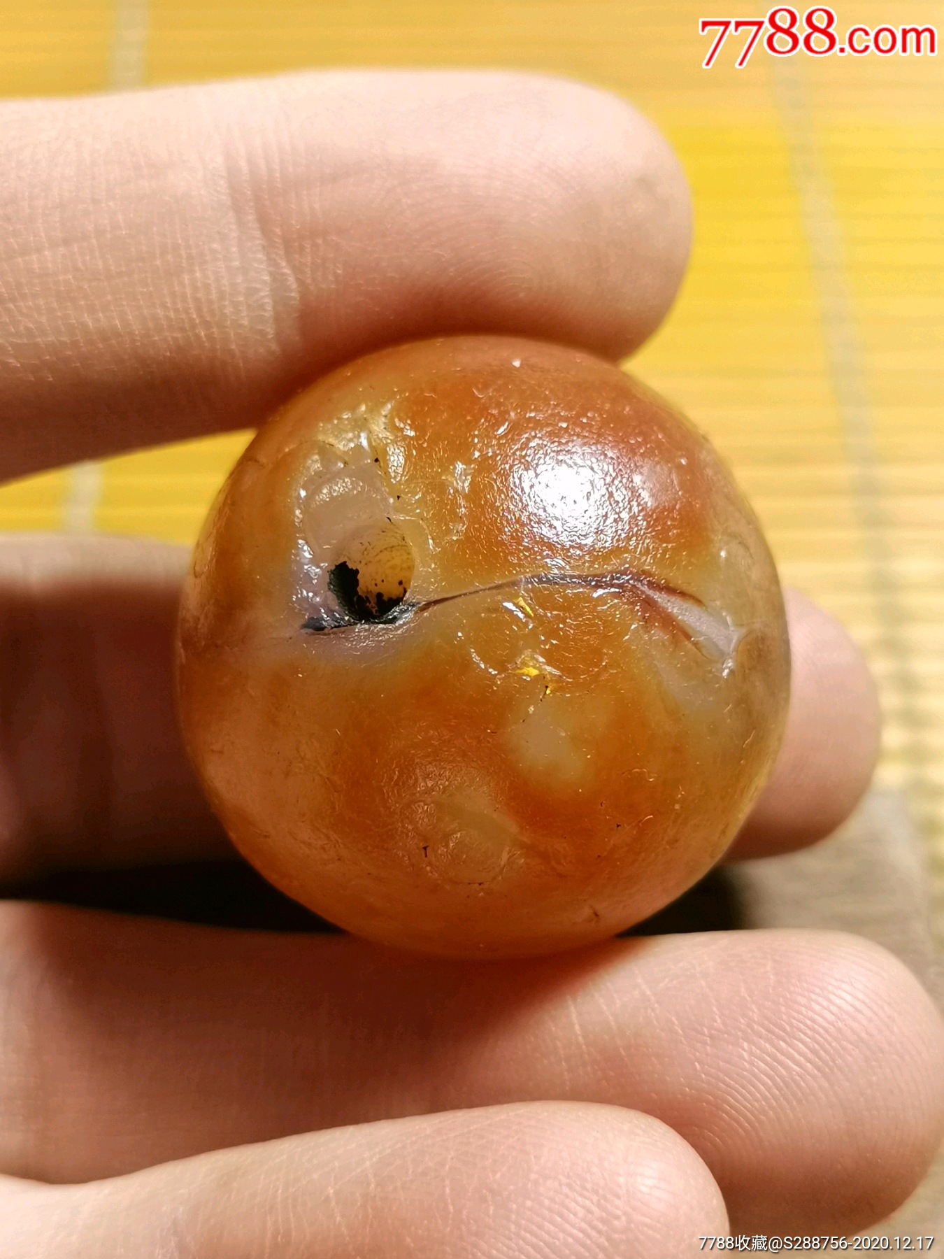 大开门老玛瑙辽珠大单珠