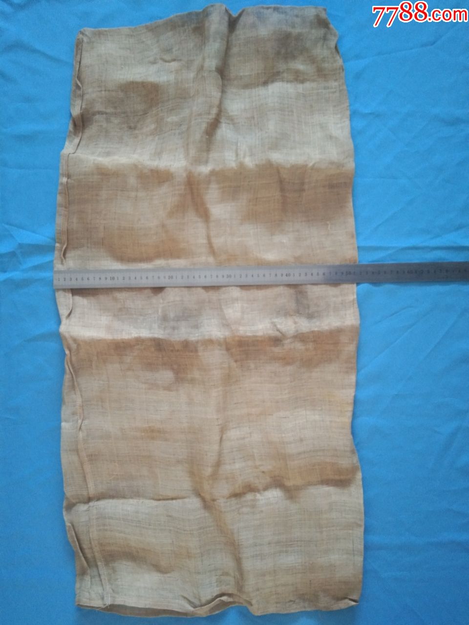 清代麻布口袋古代红木高档家具专用披麻挂灰工艺中的精致麻老物件