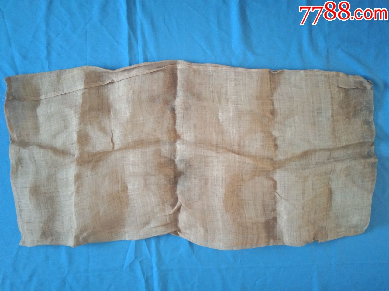 清代麻布口袋古代红木高档家具专用披麻挂灰工艺中的精致麻老物件